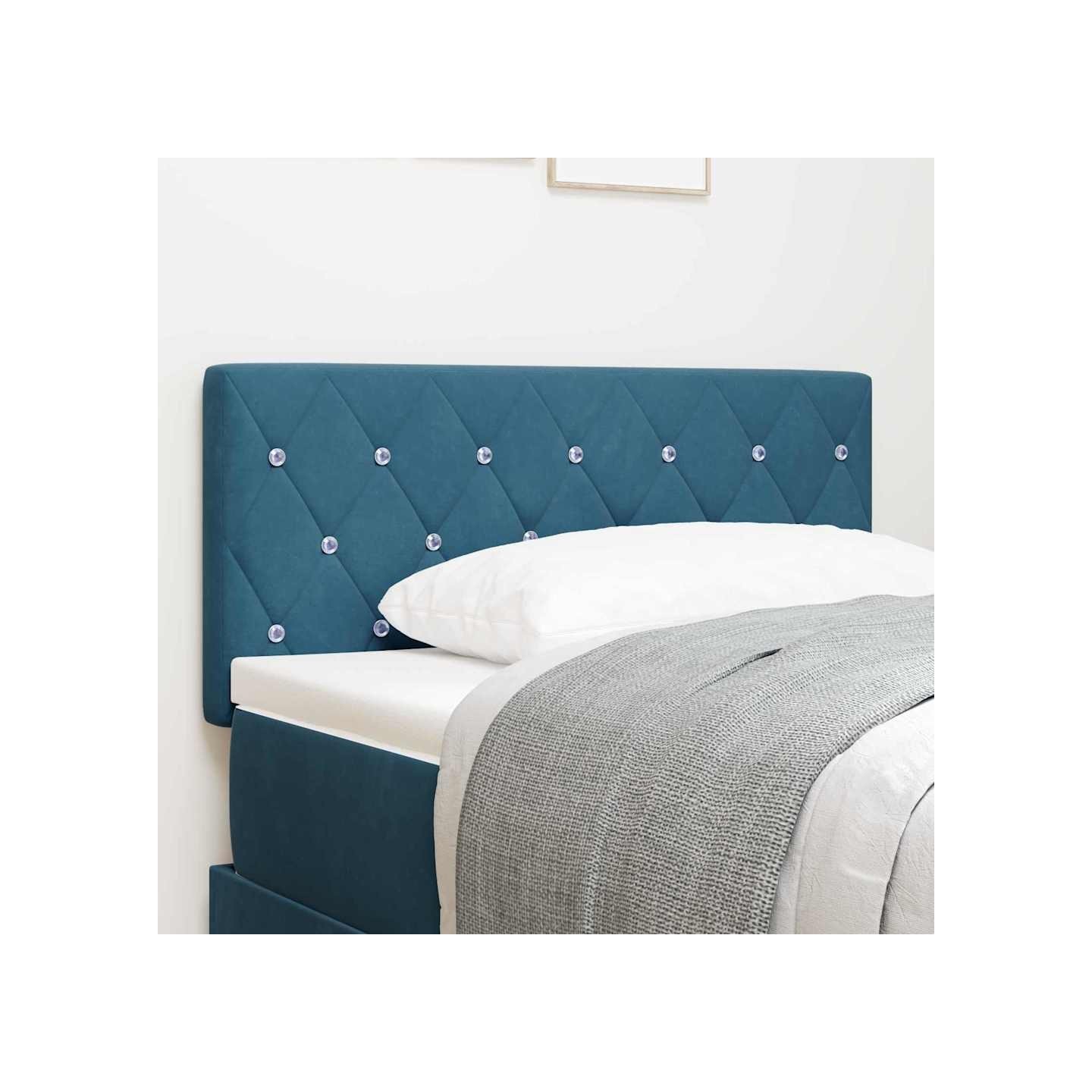 Tête de lit Bleu foncé 100 cm Velours