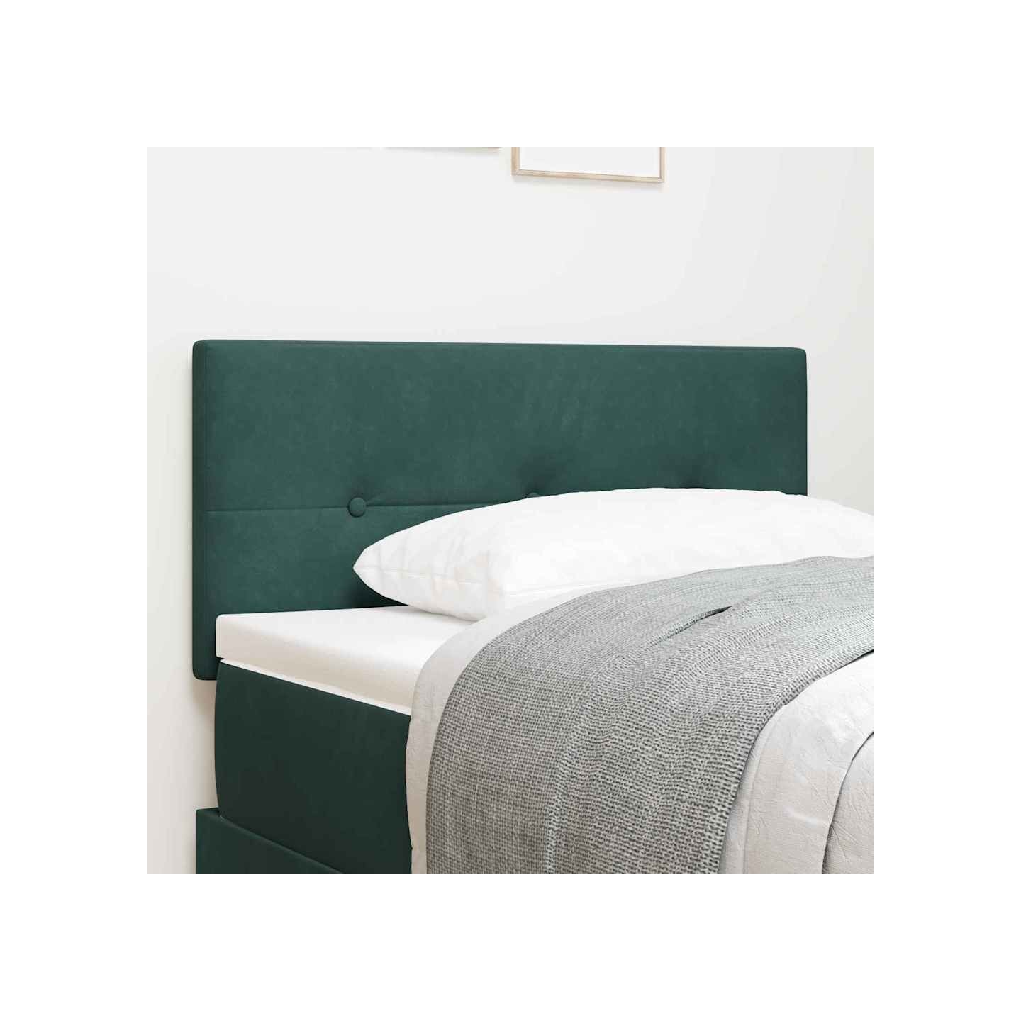 Tête de lit Vert foncé 100 cm Velours