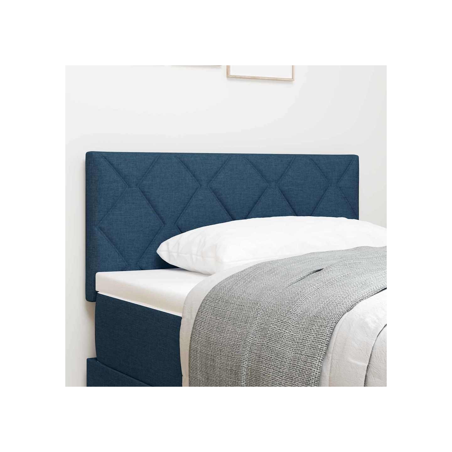 Tête de lit Bleu tissu