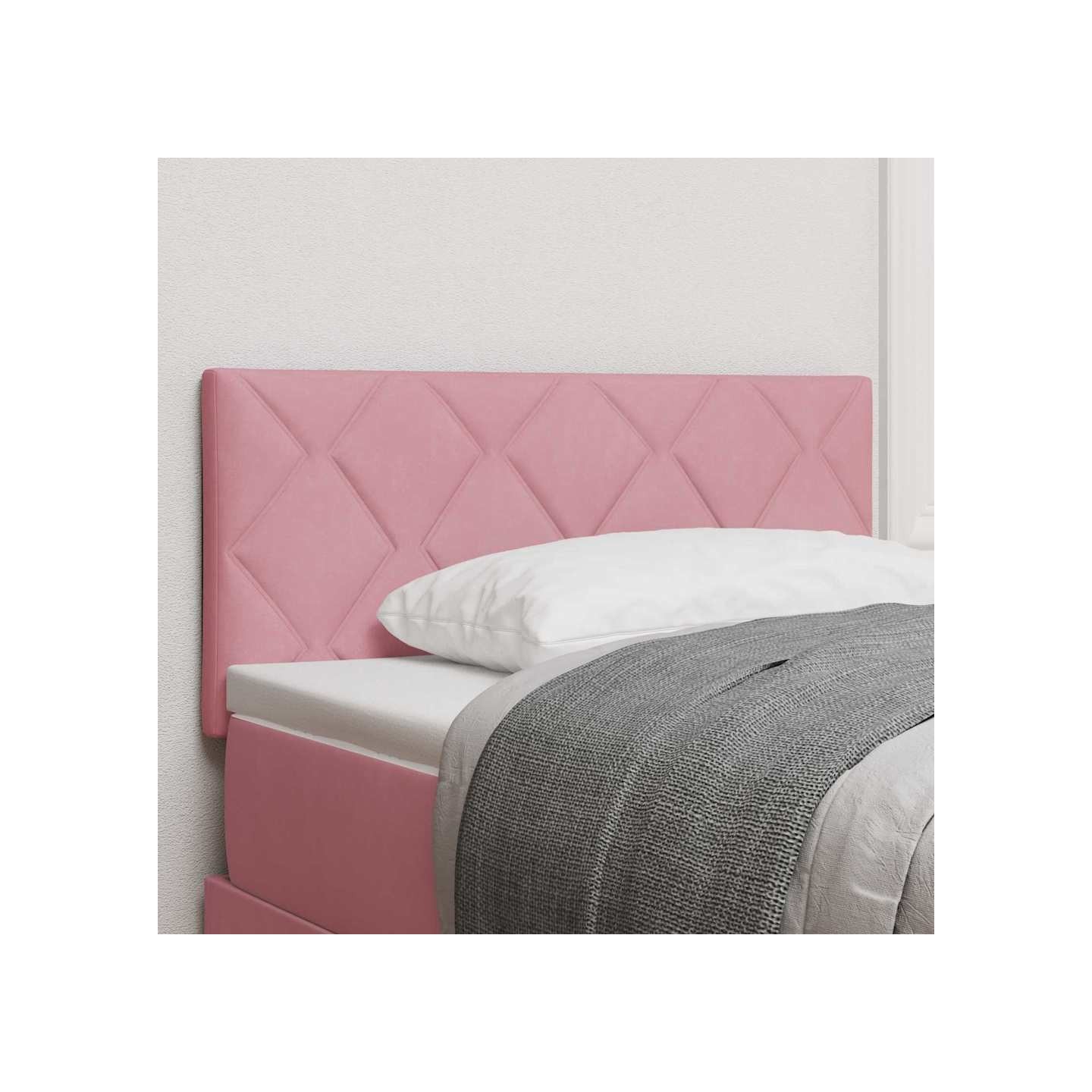 Tête de lit Rose 100 cm Velours
