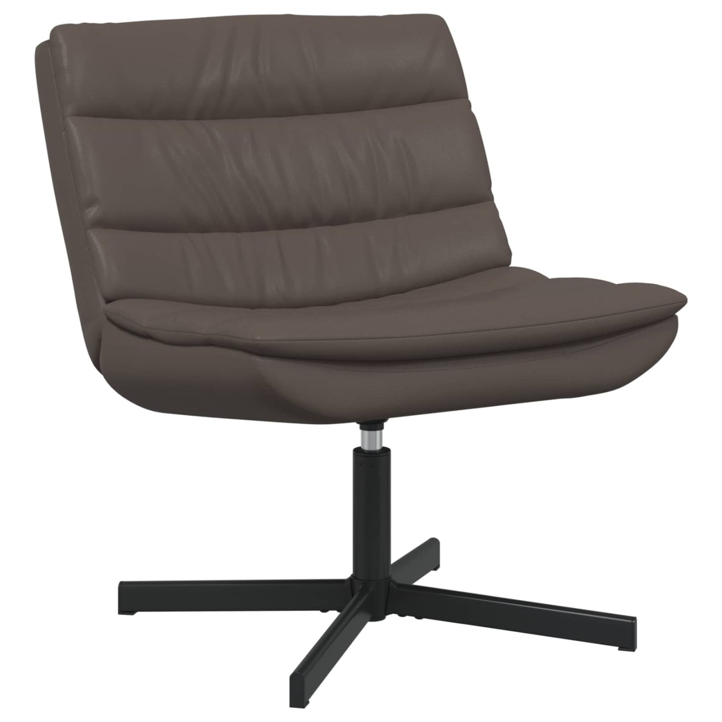 Chaise pivotante Marron 63 x 75 x 76 cm PU brillant