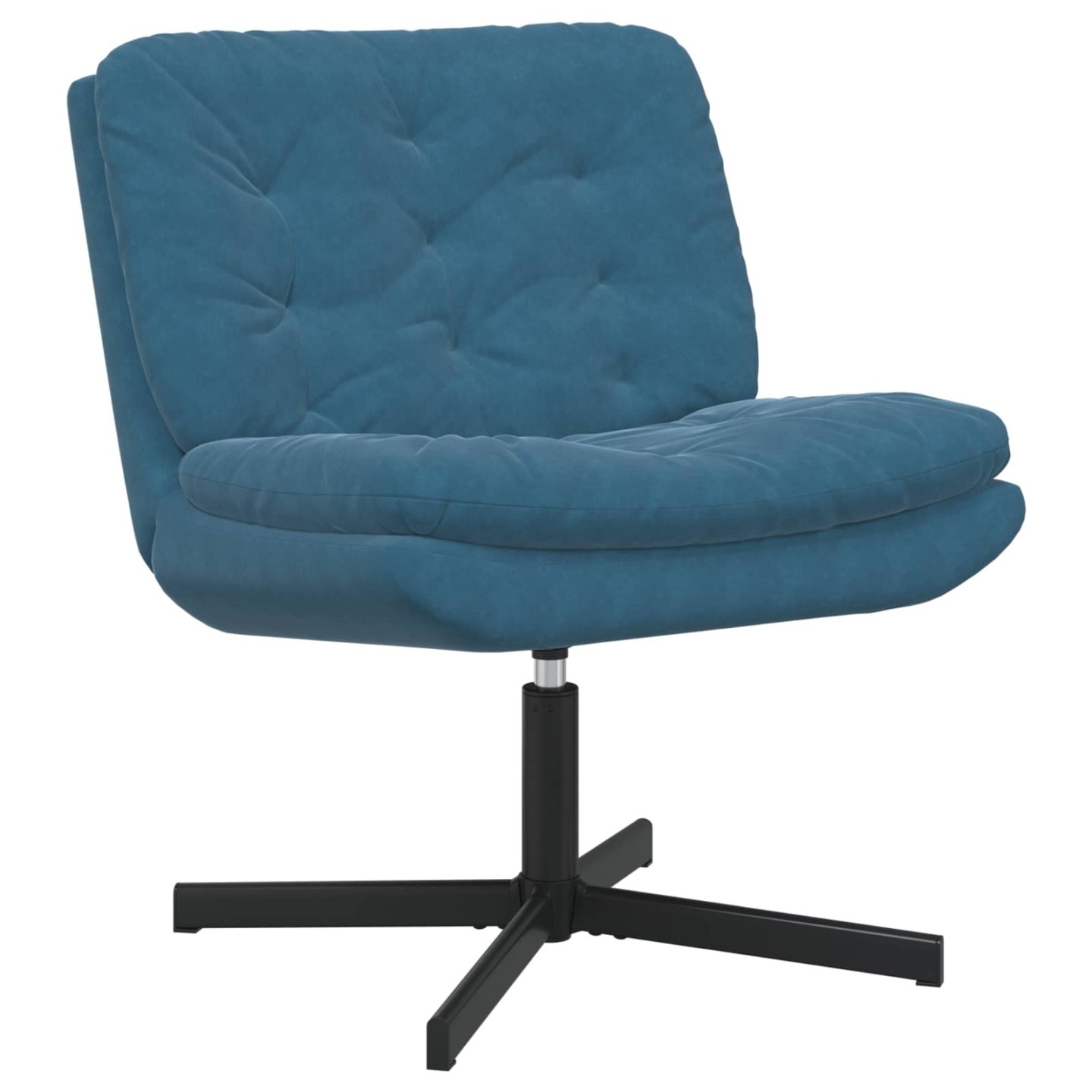Fauteuil relaxant pivotant Bleu 63 x 75 x 76 cm Velours