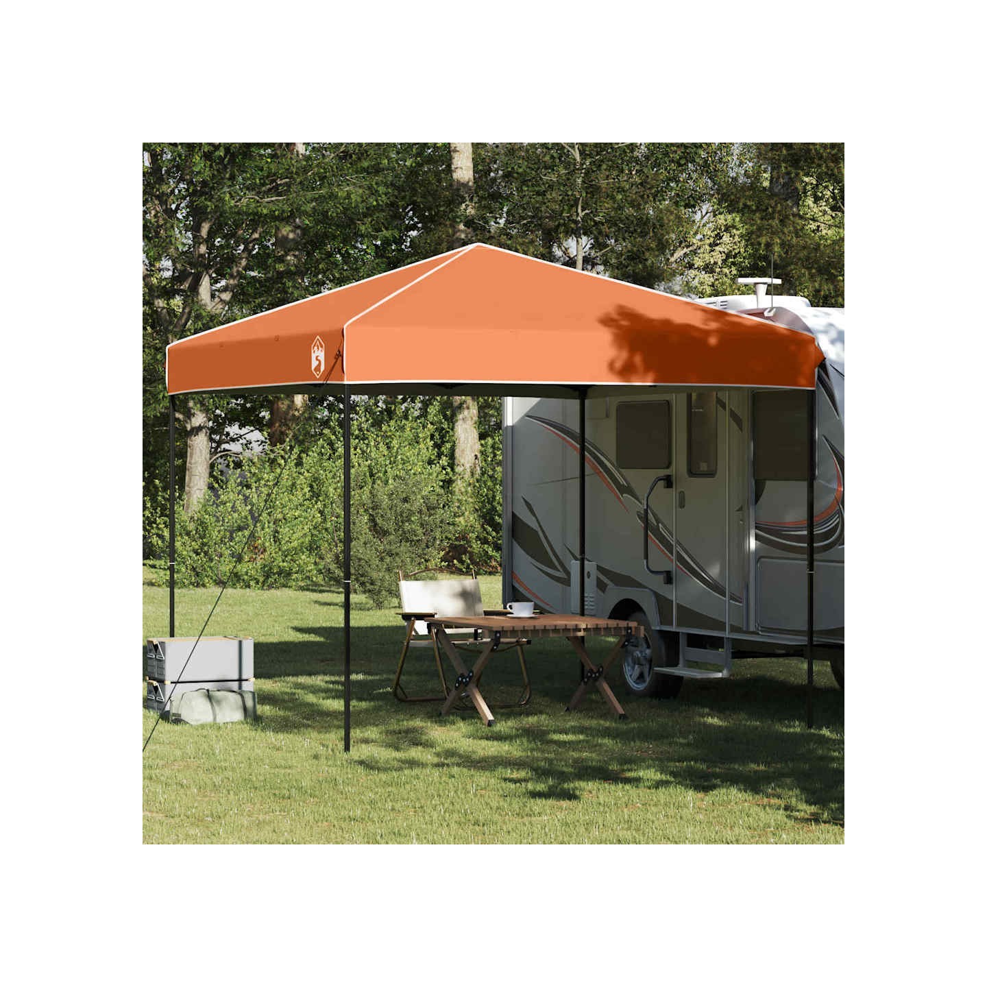 Tente à abri 243 x 243 x 251 cm Orange Tissu