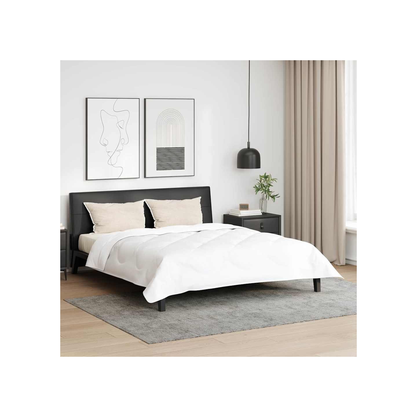 Oreiller 2 pc 40 x 80 cm Coton Blanc