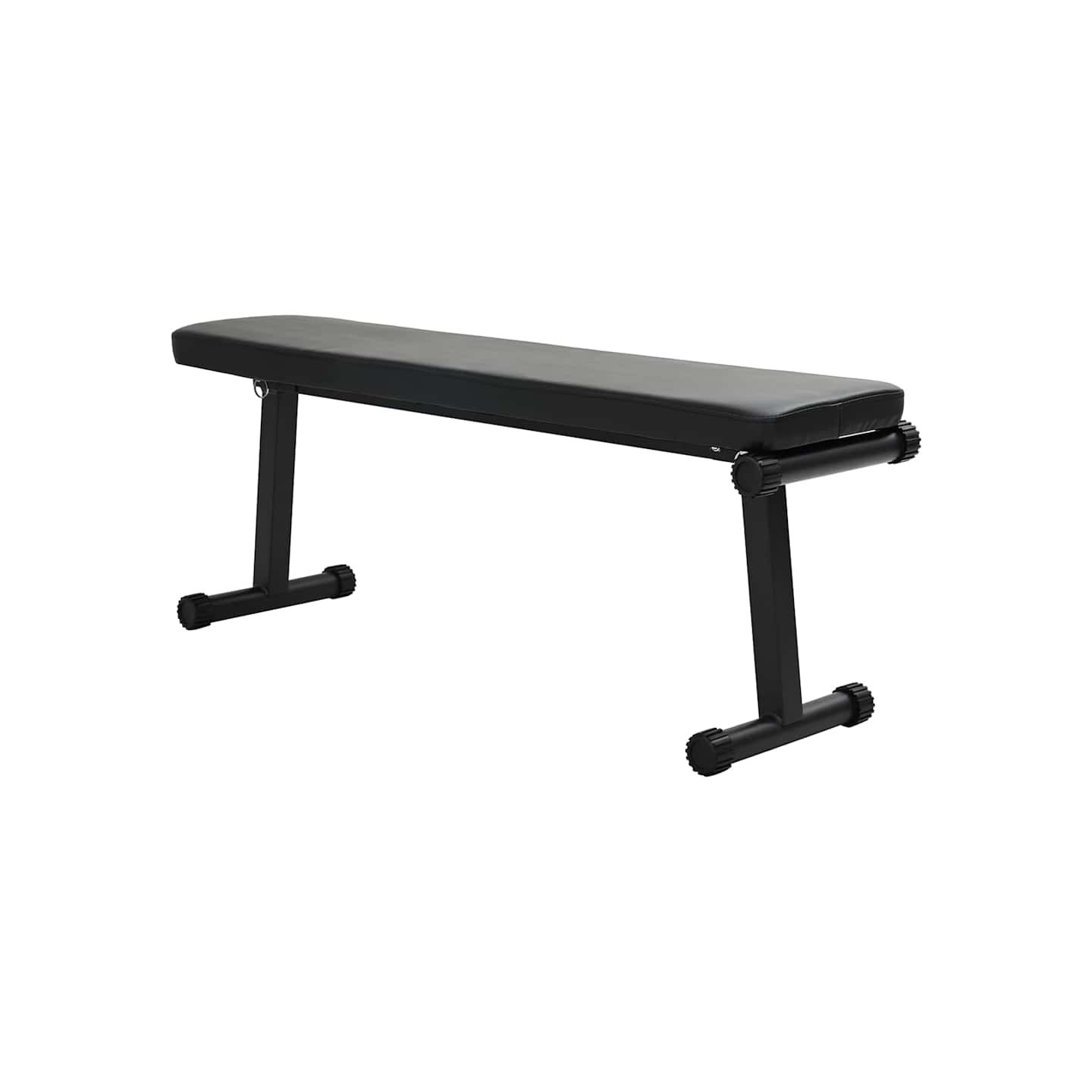 Banc de poids Noir 108 x 27 x 41 cm Acier enduit de poudre