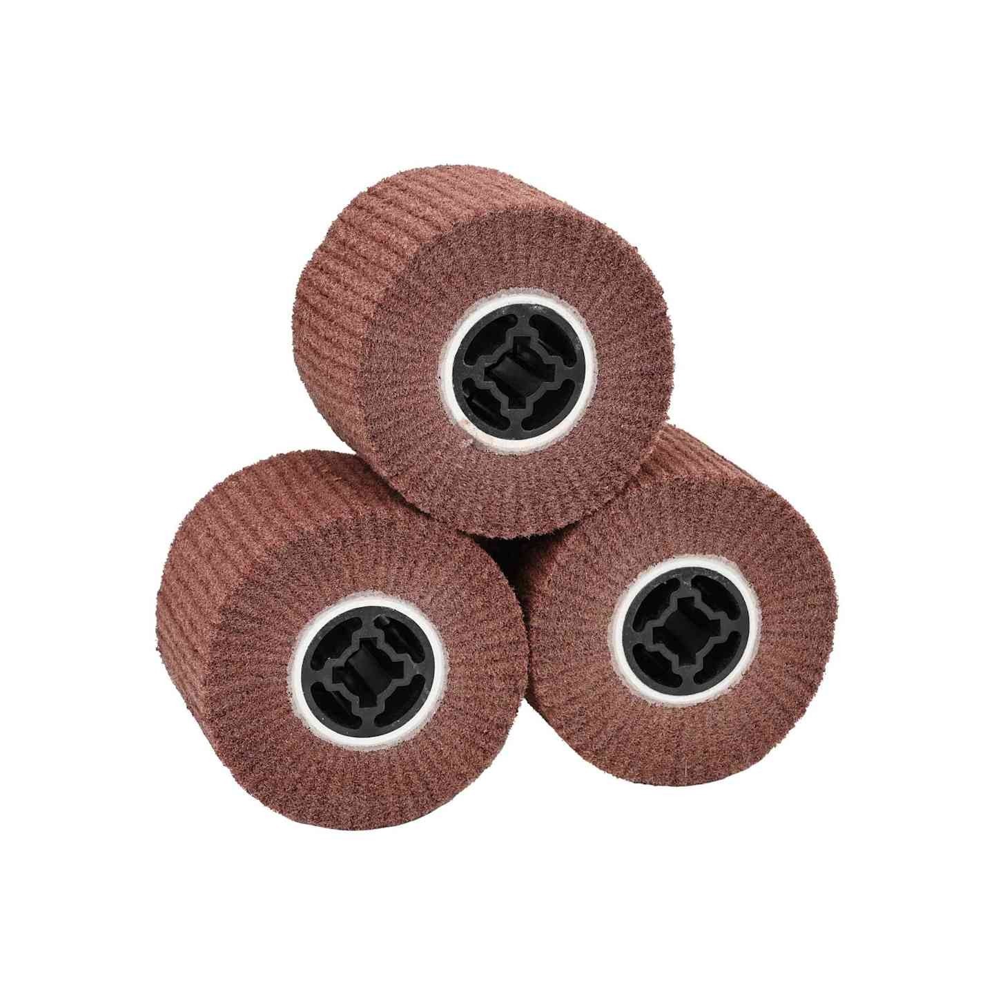 Rouleaux de ponçage 3 pièces Marron 12 x 12 x 10 cm