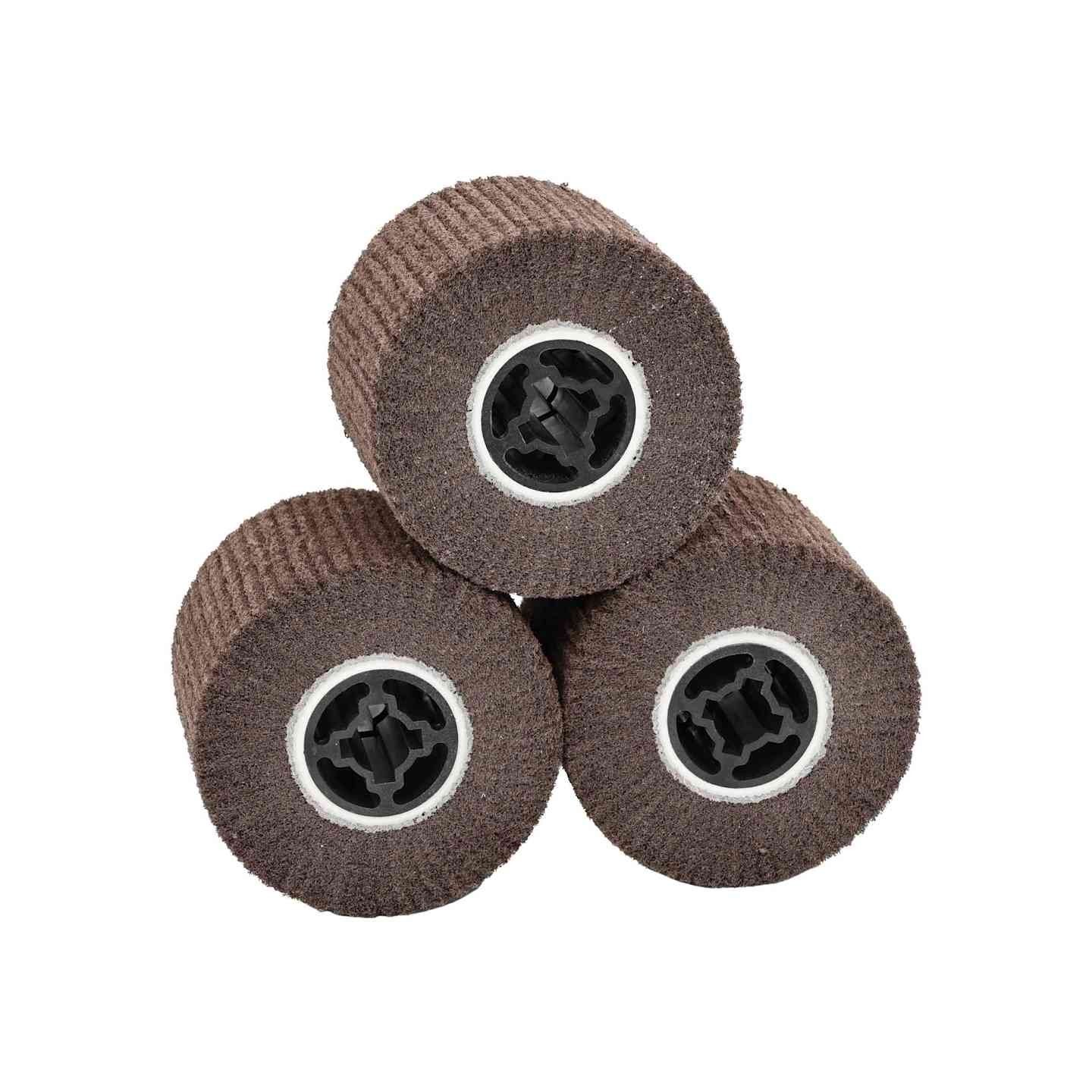 Rouleaux de ponçage 3 pièces Marron 12 x 12 x 10 cm
