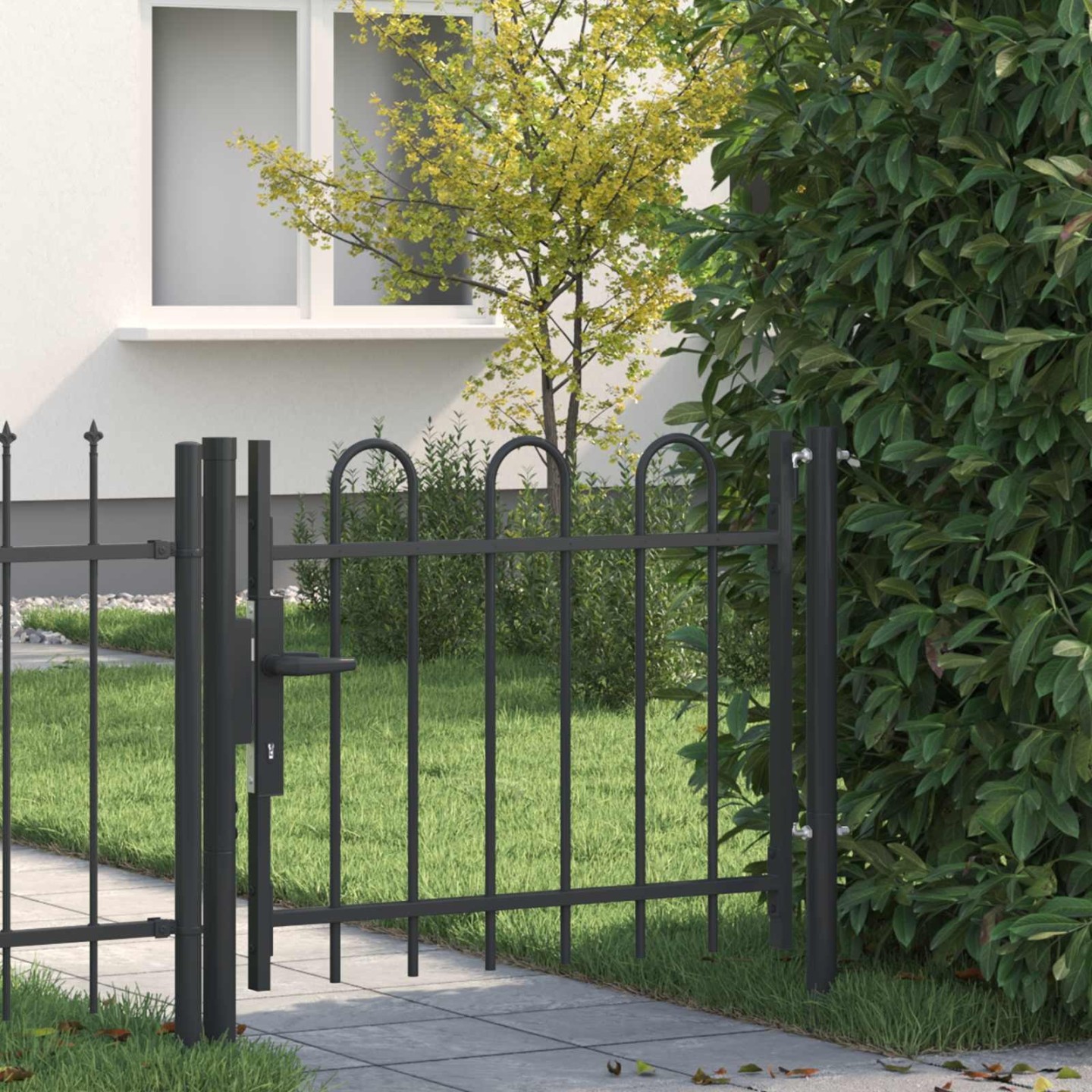 Porte de Clôture BOXTEL 103 x 124,5 cm Acier enduit de poudre