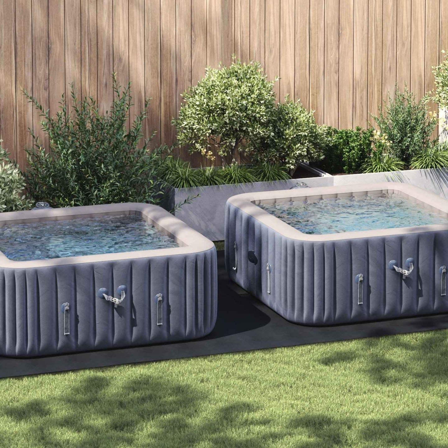Tapis de piscine 500 x 250 x 0,1 cm Rectangulaire Noir