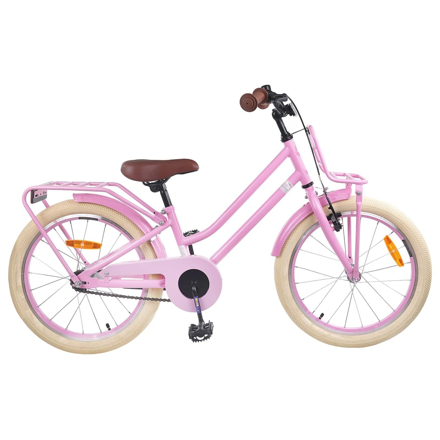 Vélo pour Enfants 18 Pouces for 5-7 Years Old Rose clair
