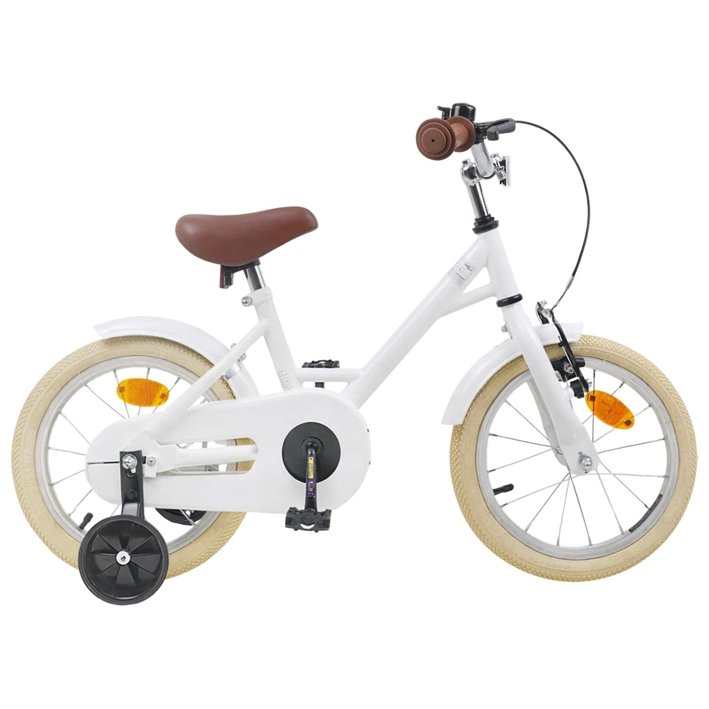 Vélo pour Enfants 16 Pouces pour 4-6 ans Blanc