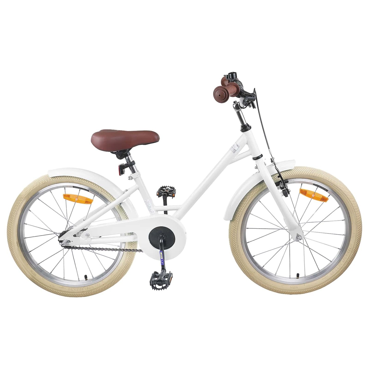 Vélo pour Enfants 18 Pouces pour les 5-7 ans Blanc