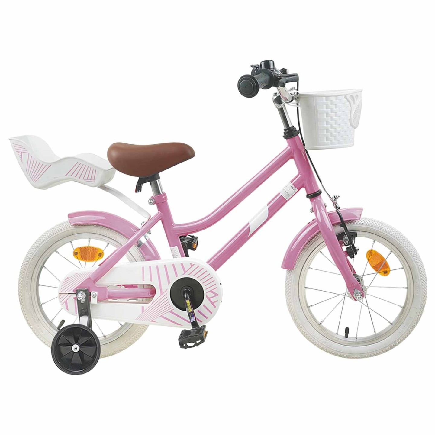 Vélo pour Enfants 14 Pouces pour les 3-5 ans Rose clair