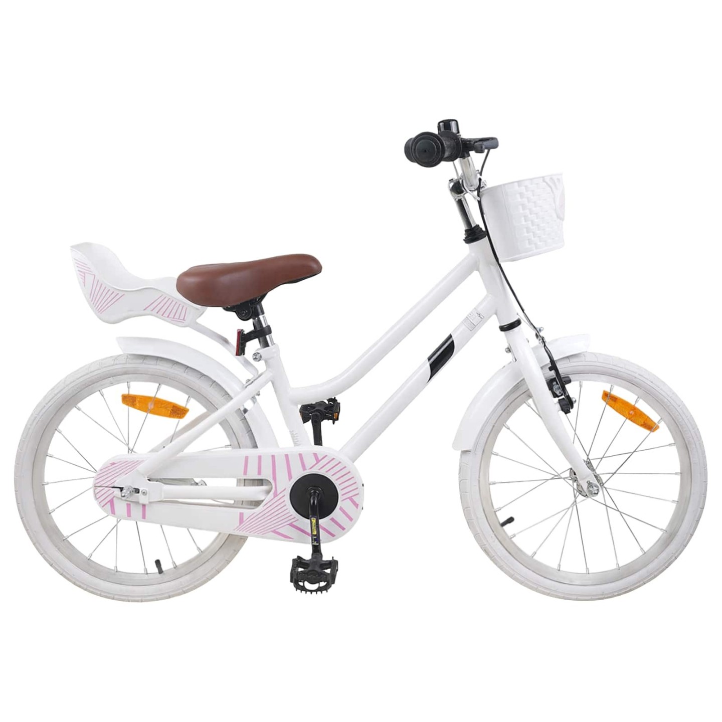 Vélo pour enfants 18 Pouces pour les 5-7 ans Blanc