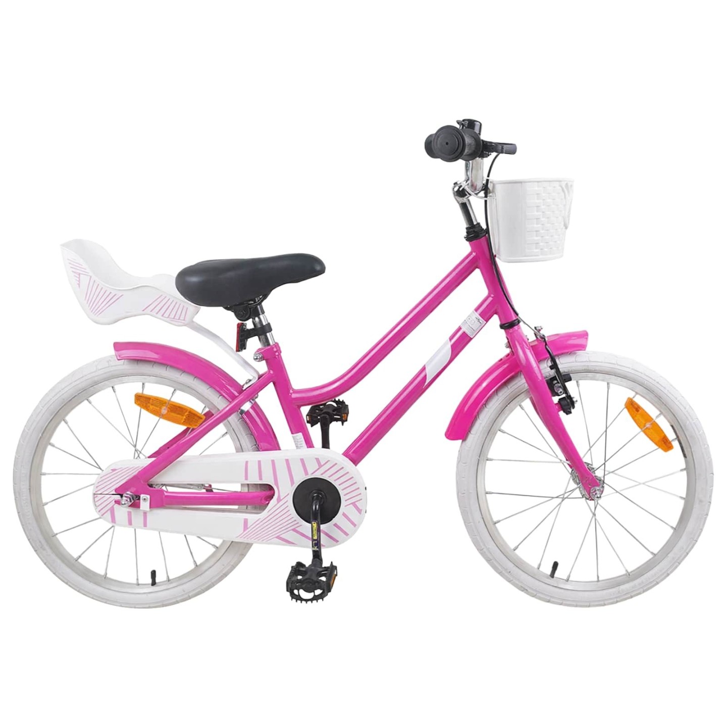 Vélo pour enfants 18 Pouces pour les 5-7 ans Rose foncé