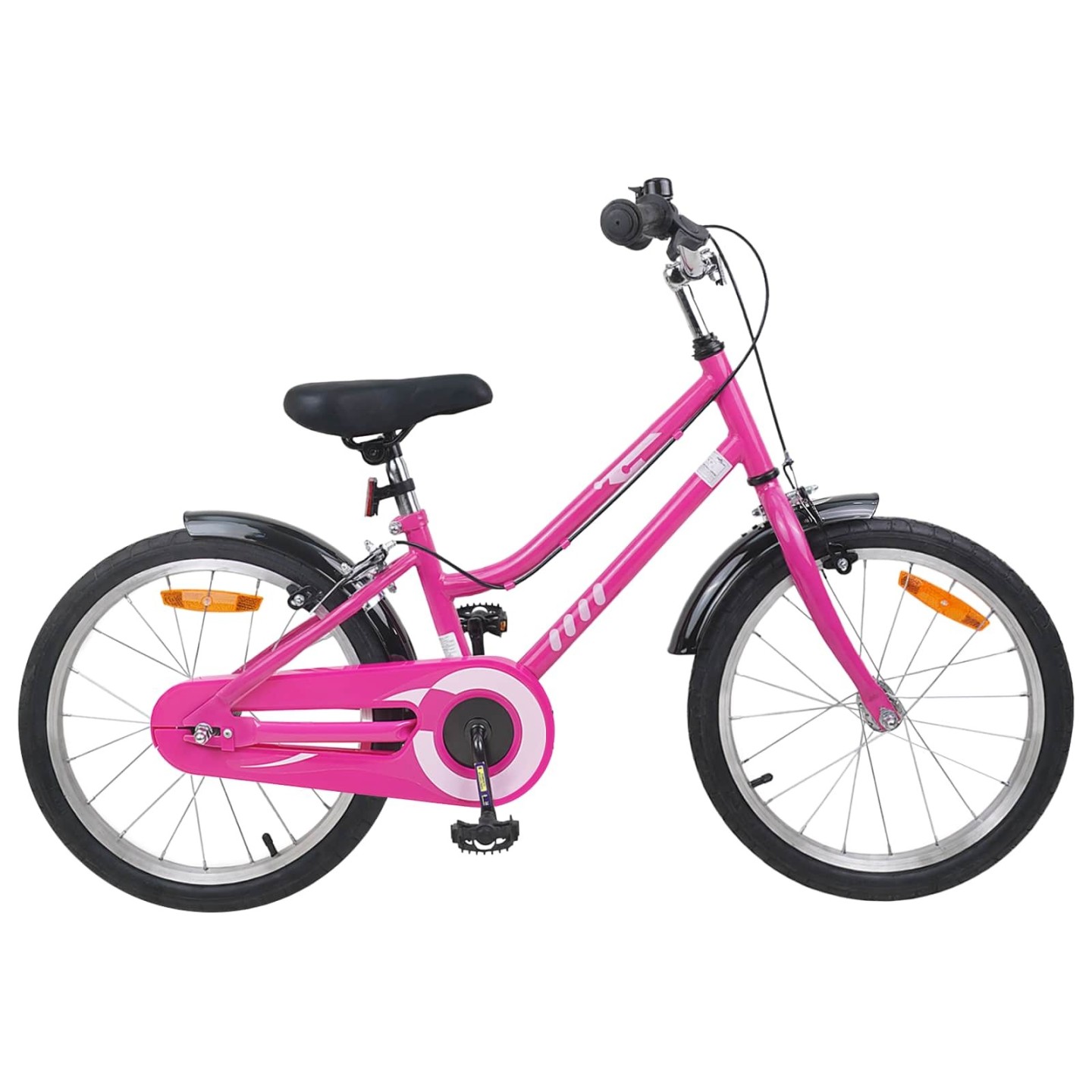 Vélo pour Enfants 18 Pouces for 5-7 Years Old Rose Noir