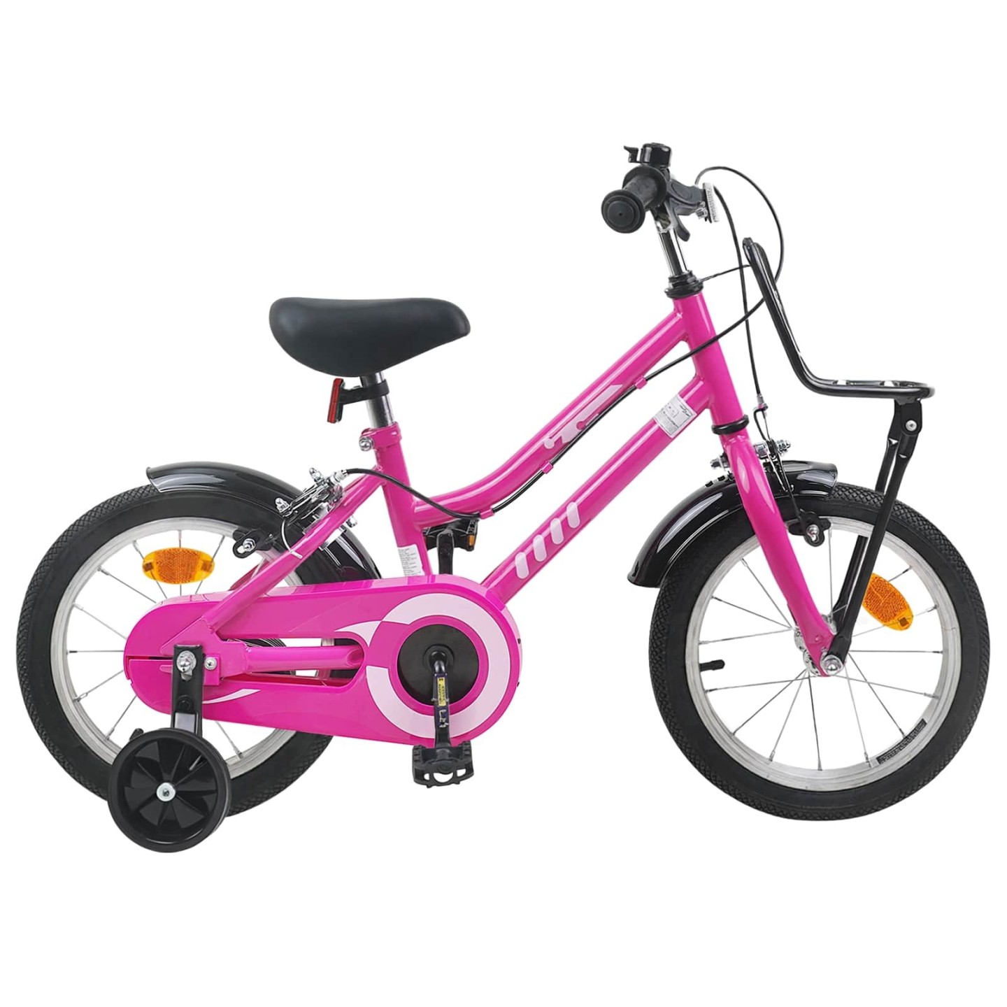 Vélo pour Enfants 14 Pouces for kids aged 3 to 5 Rose et Noir