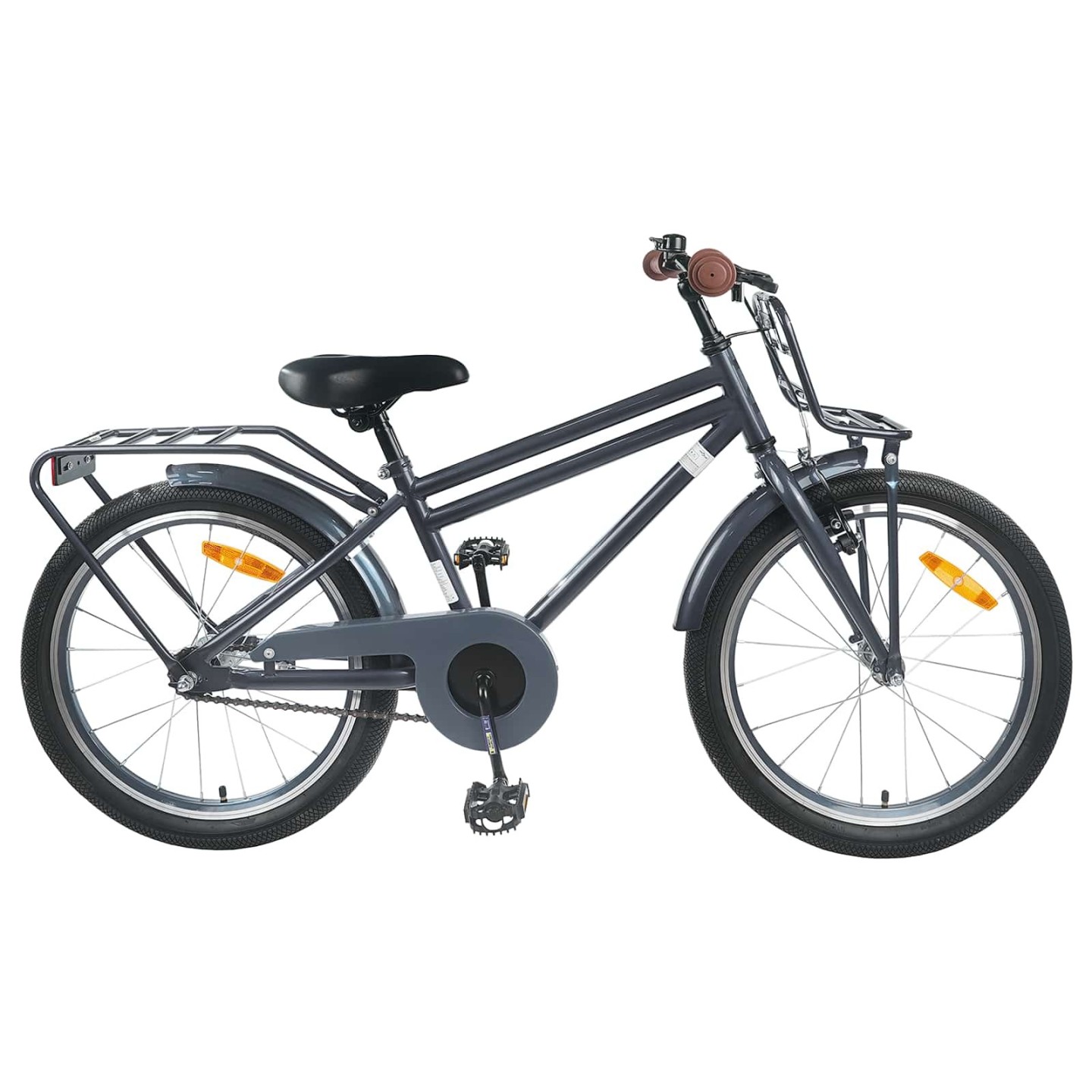 Vélo pour Enfants 18 Pouces for 5-7 Years Old Gris foncé