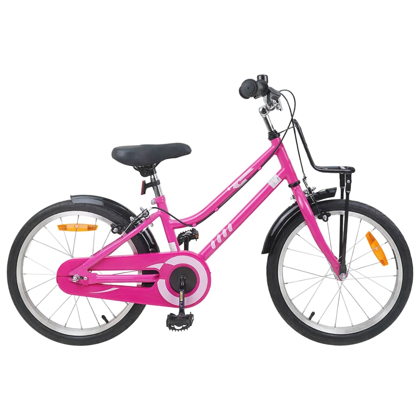 Vélo pour Enfants 18 Pouces for 5-7 Years Old Rose et Noir