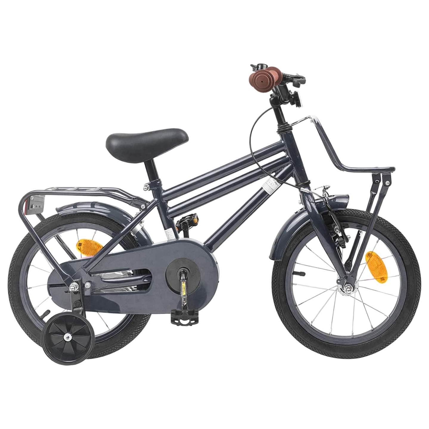 Vélo pour Enfants 12 Pouces for 2-4 Years Old Gris foncé