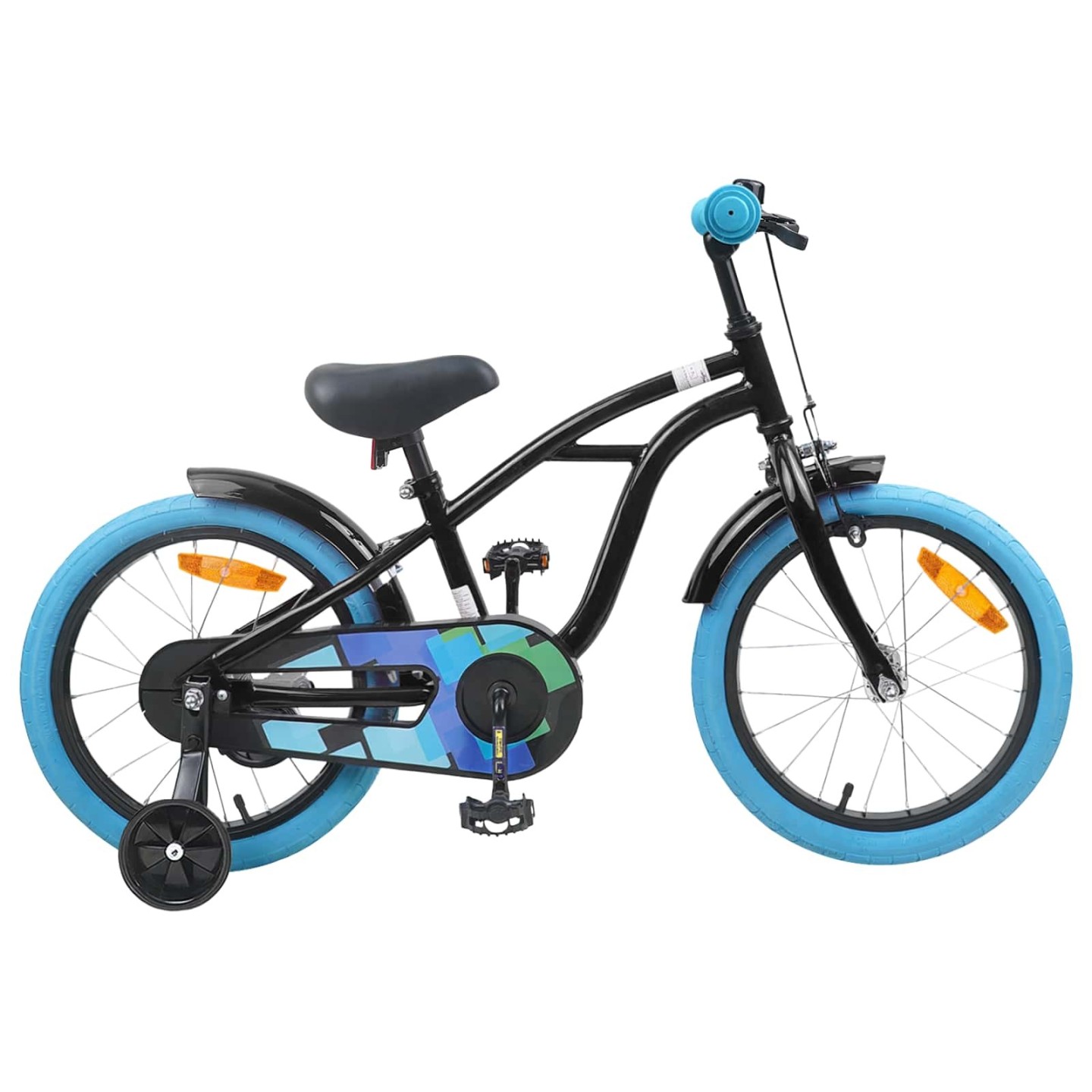 Vélo pour Enfants 16 Pouces pour 4-6 ans Noir
