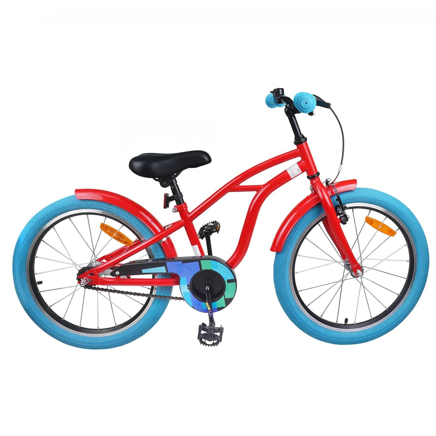 Vélo pour Enfants 18 Pouces pour les 5-7 ans Rouge