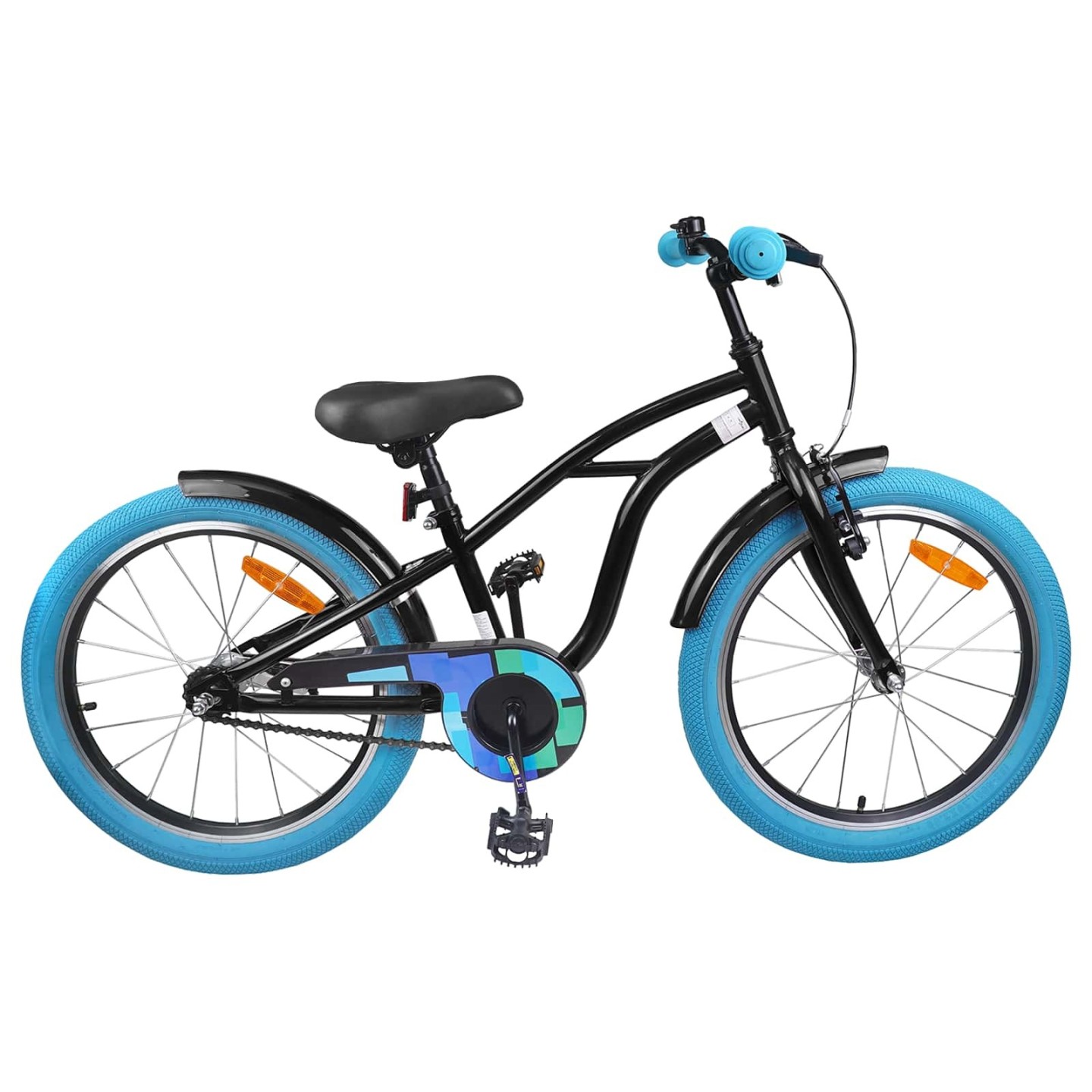 Vélo pour Enfants 18 Pouces pour les 5-7 ans Noir