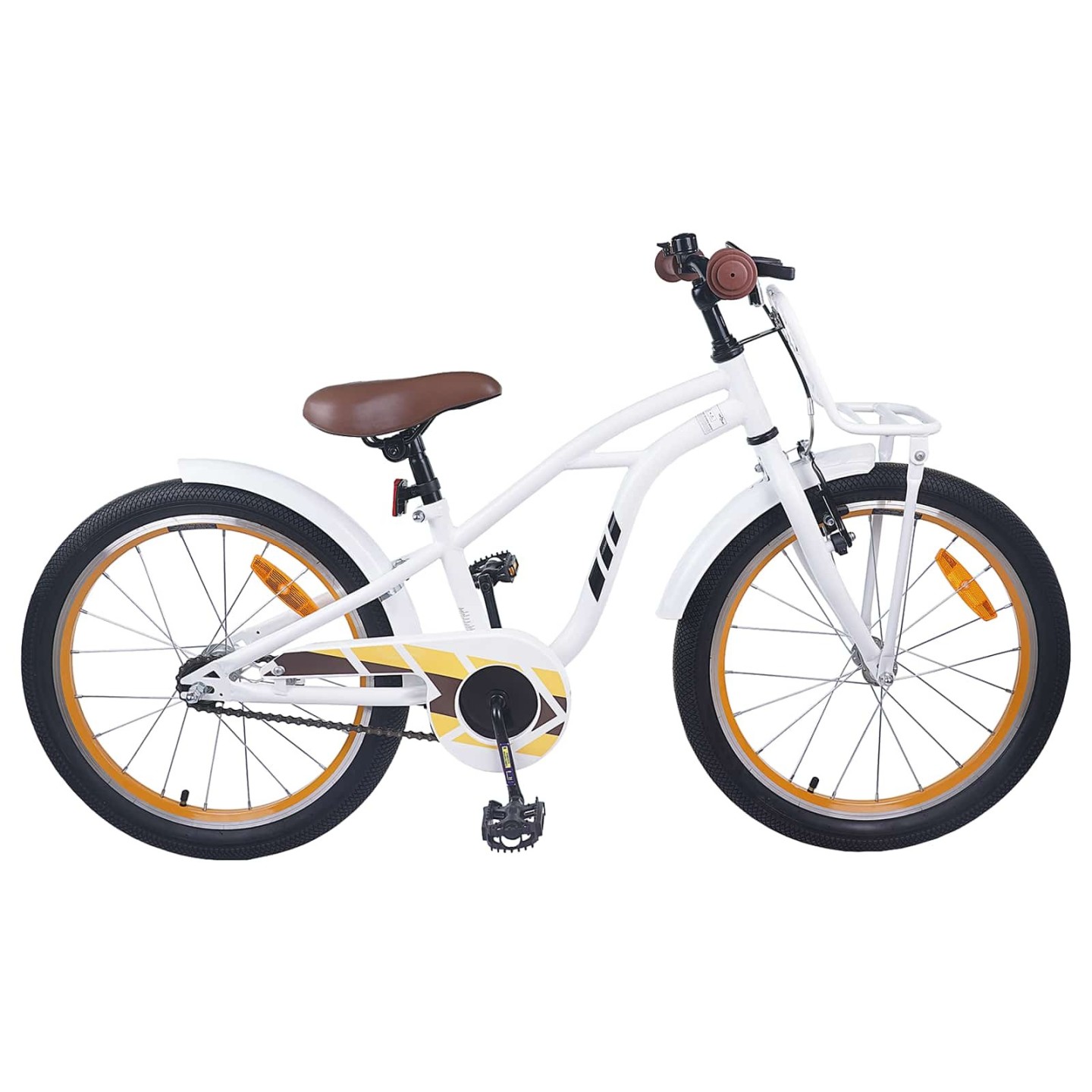 Vélo pour Enfants 18 Pouces pour les 5-7 ans Blanc