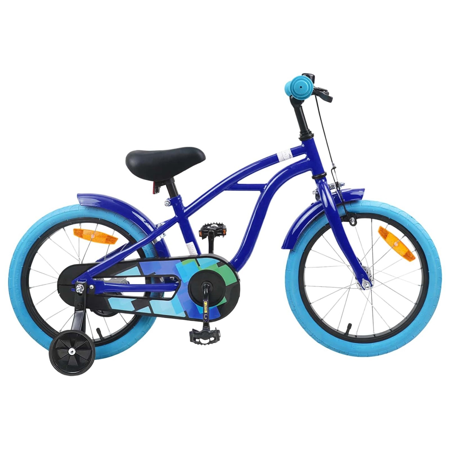 Vélo pour Enfants 16 Pouces pour 4-6 ans Bleu foncé
