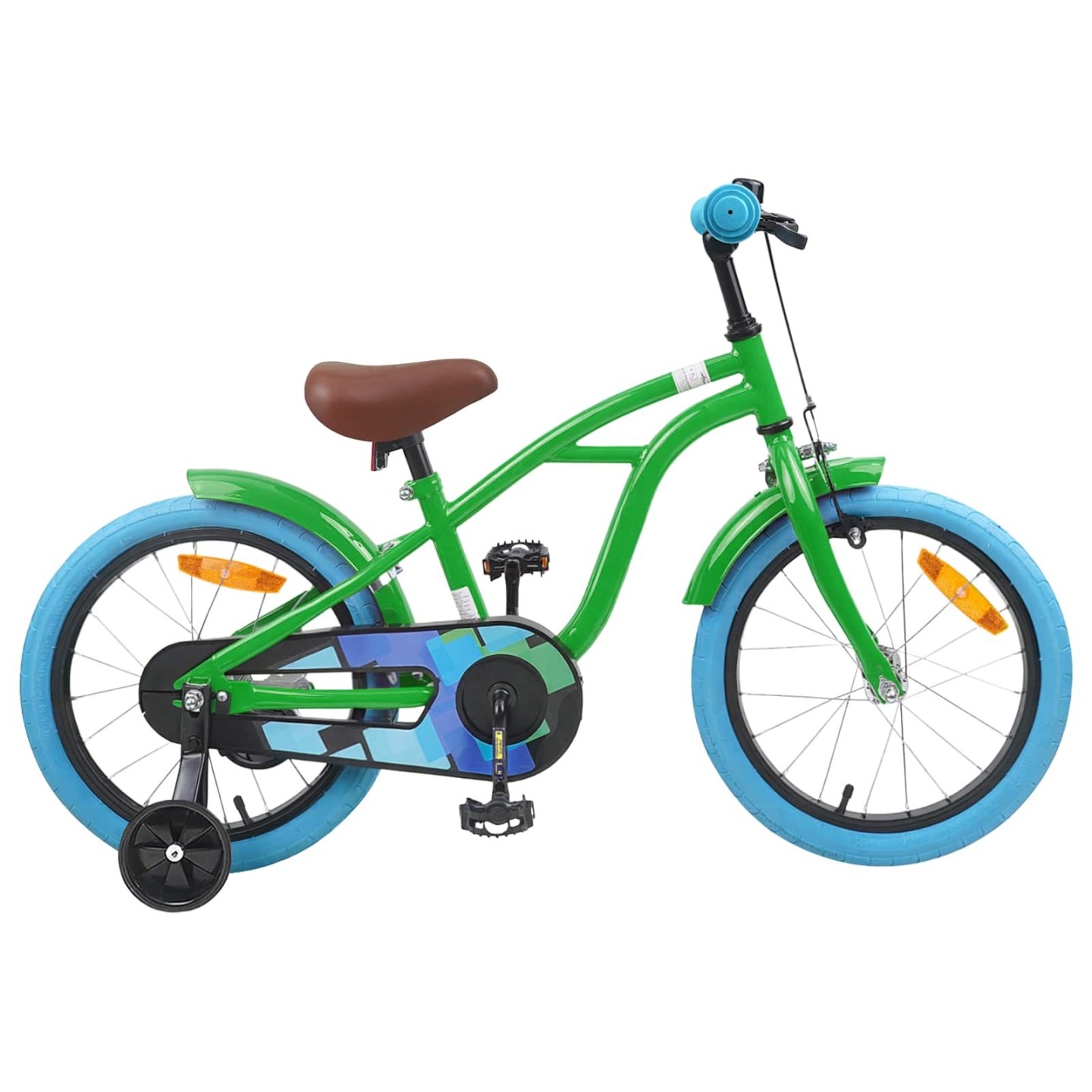 Vélo pour Enfants 16 Pouces pour 4-6 ans Vert