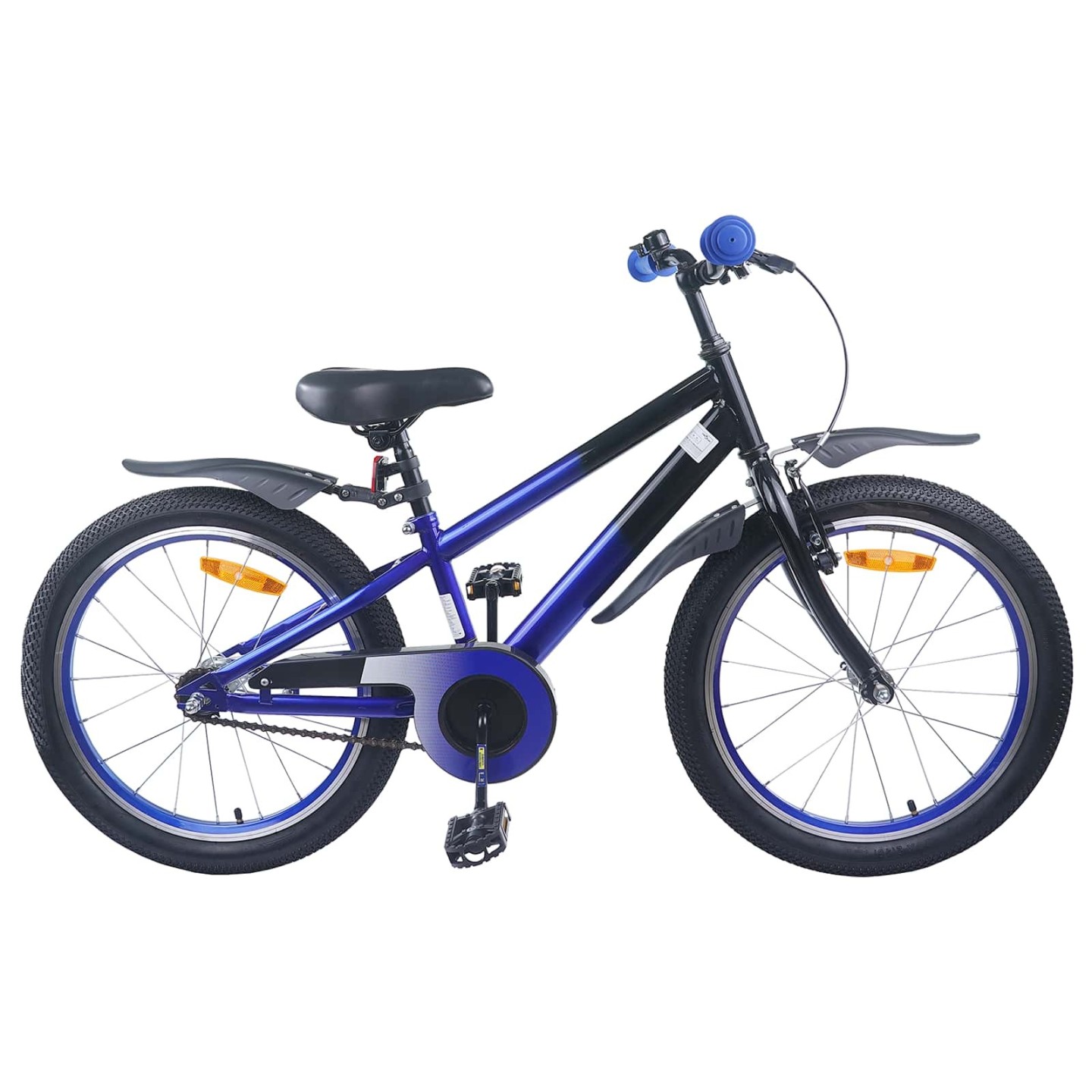 Vélo pour Enfants 18 Pouces pour les 5-7 ans Bleu Noir