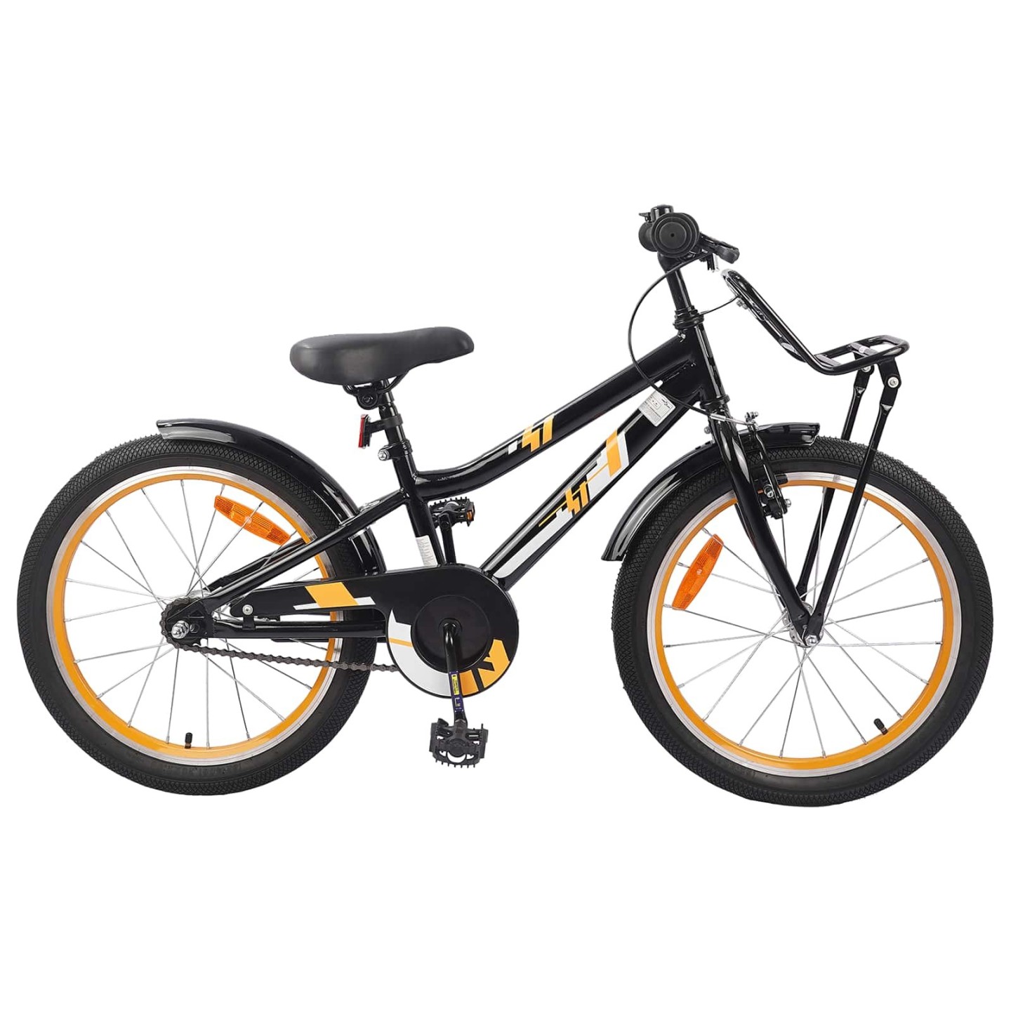 Vélo pour Enfants 18 Pouces for 5-7 Years Old Orange Noir