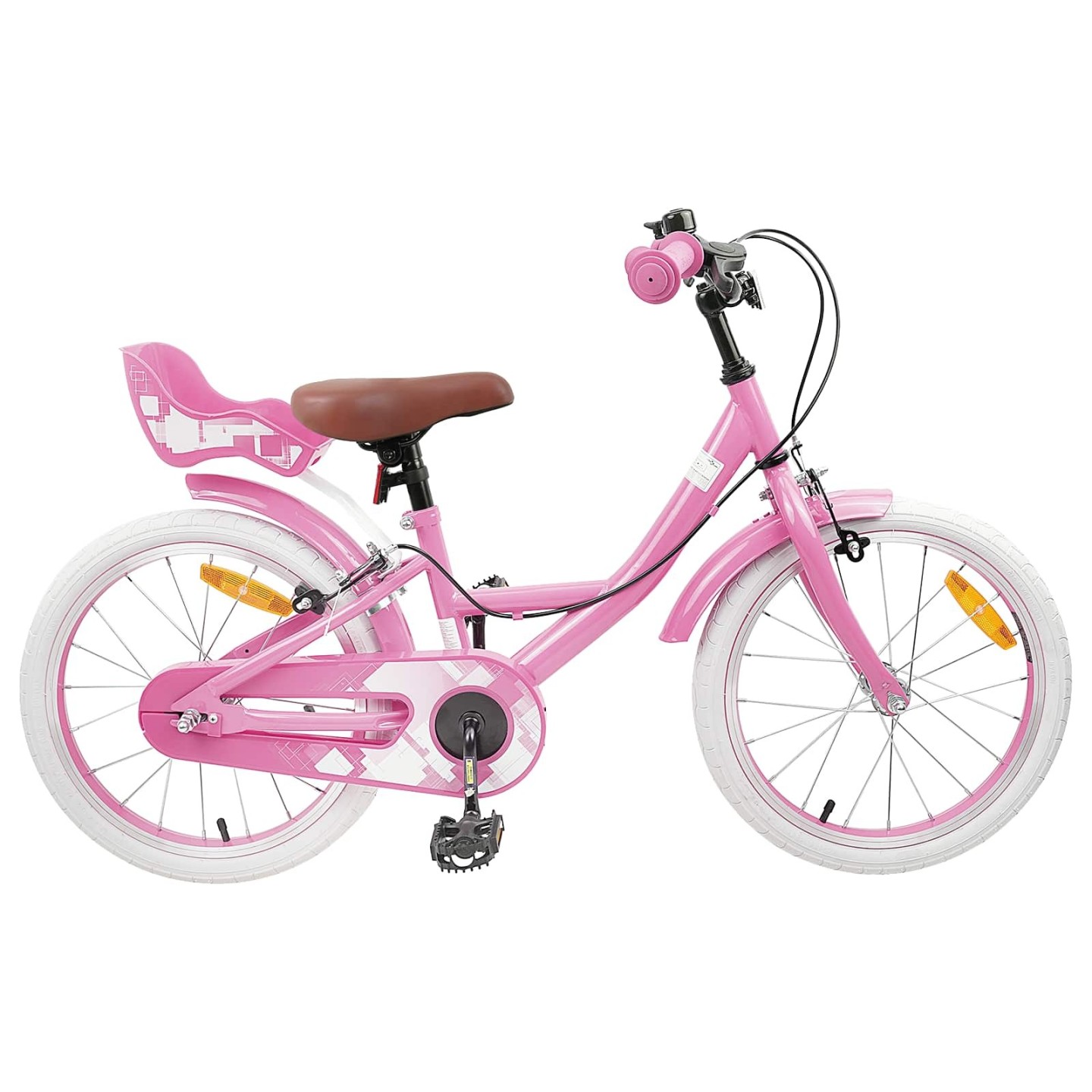Vélo pour Enfants 18 Pouces for 5-7 Years Old Rose clair