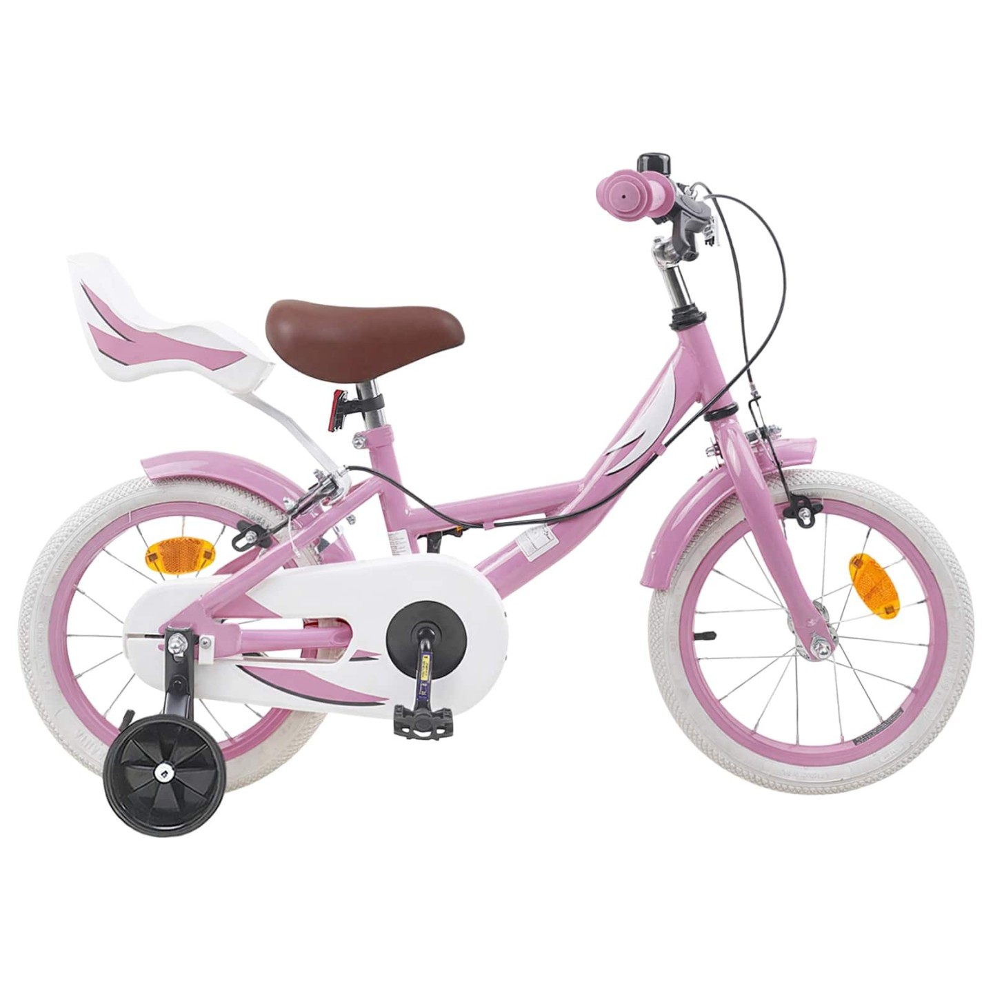 Vélo pour Enfants 12 Pouces for 2-4 Years Old Rose clair
