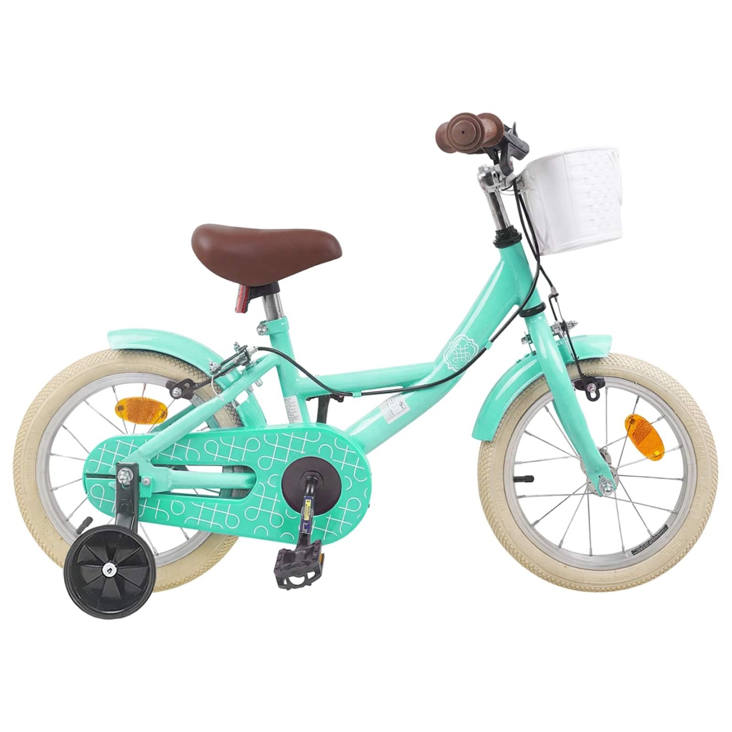Vélo pour Enfants 14 Pouces pour les 3-5 ans Vert Mer