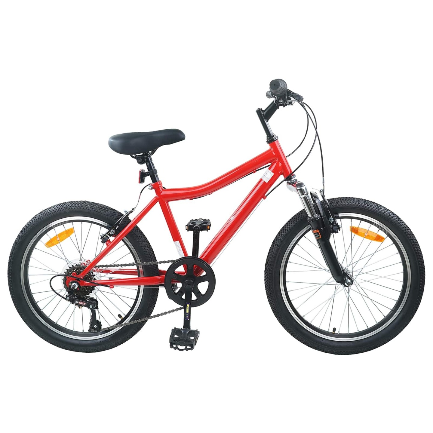 Vélo pour Enfants 24 Pouces 6-Vitesse pour les 8-12 ans Rouge