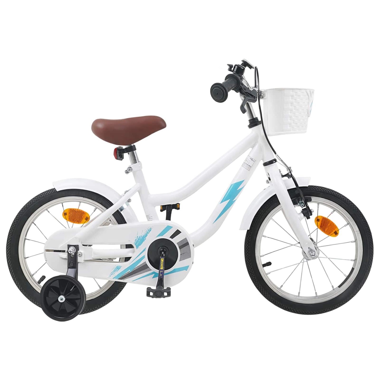 Vélo pour Enfants 14 Pouces pour les 3-5 ans Blanc