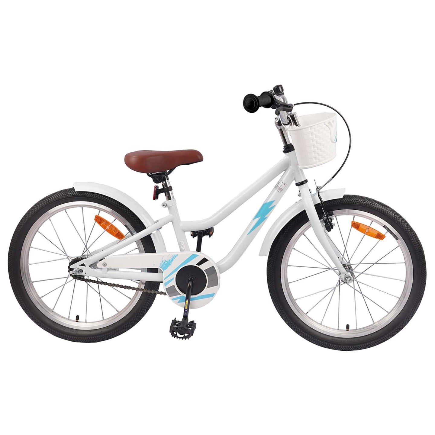 Vélo pour Enfants 18 Pouces pour les 5-7 ans Blanc