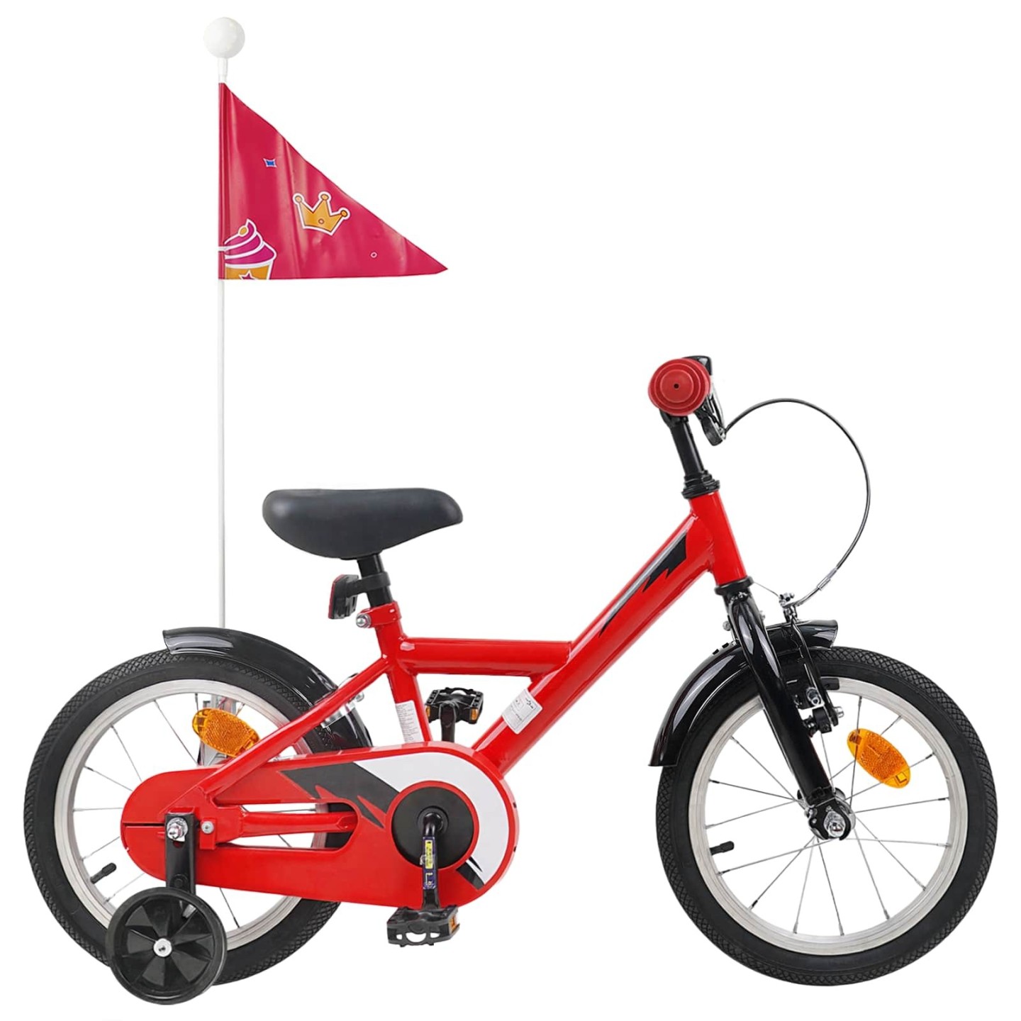 Vélo pour Enfants 14 Pouces pour les 3-5 ans Rouge