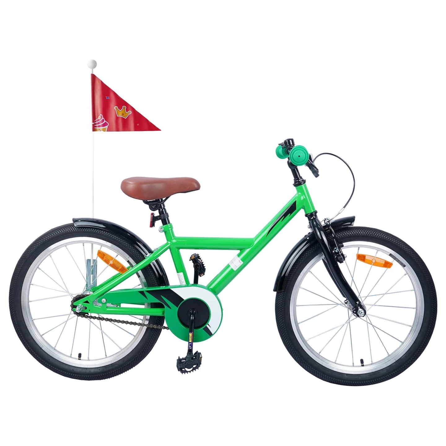 Vélo pour Enfants 18 Pouces pour les 5-7 ans Vert