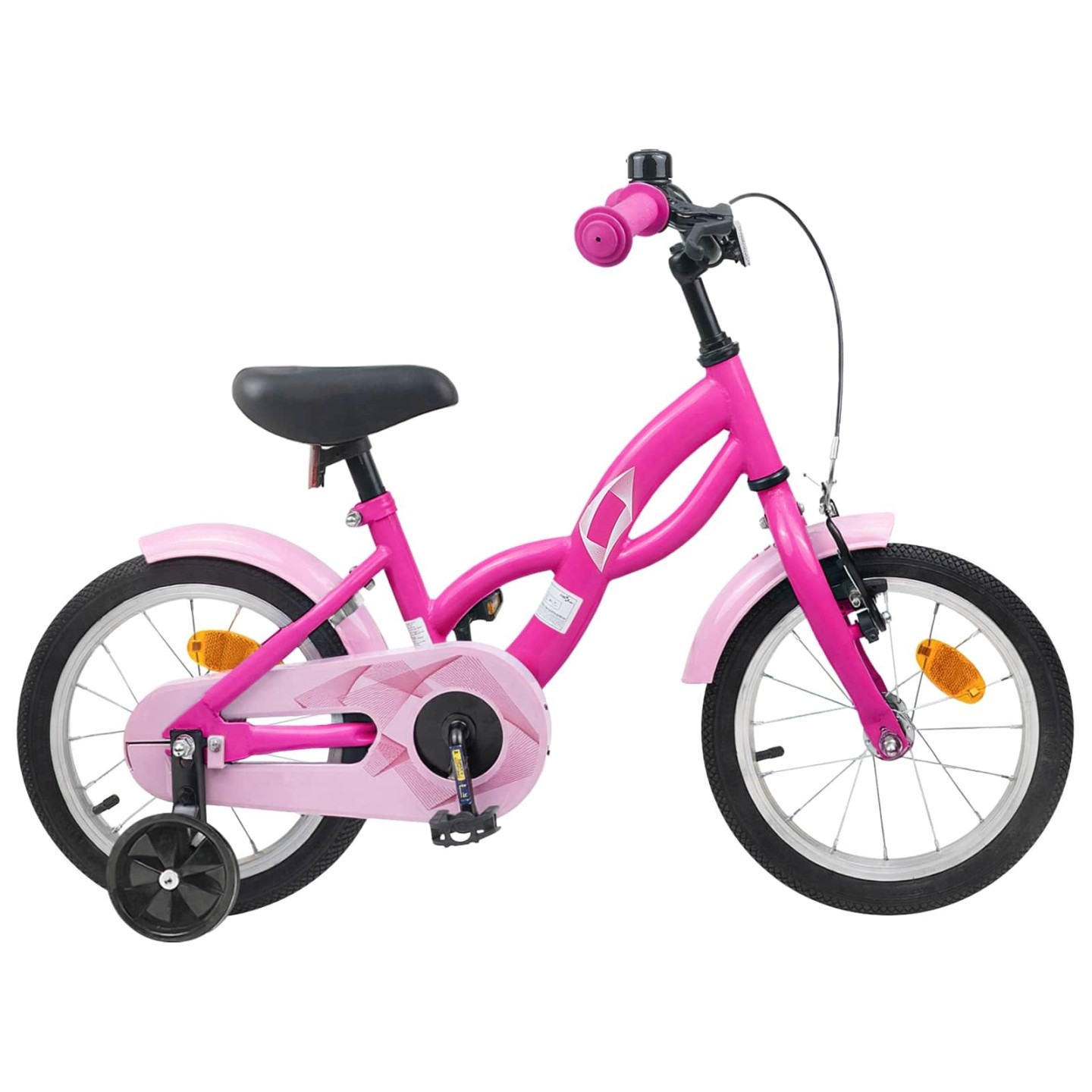Vélo pour Enfants 14 Pouces for kids aged 3 to 5 Rose foncé