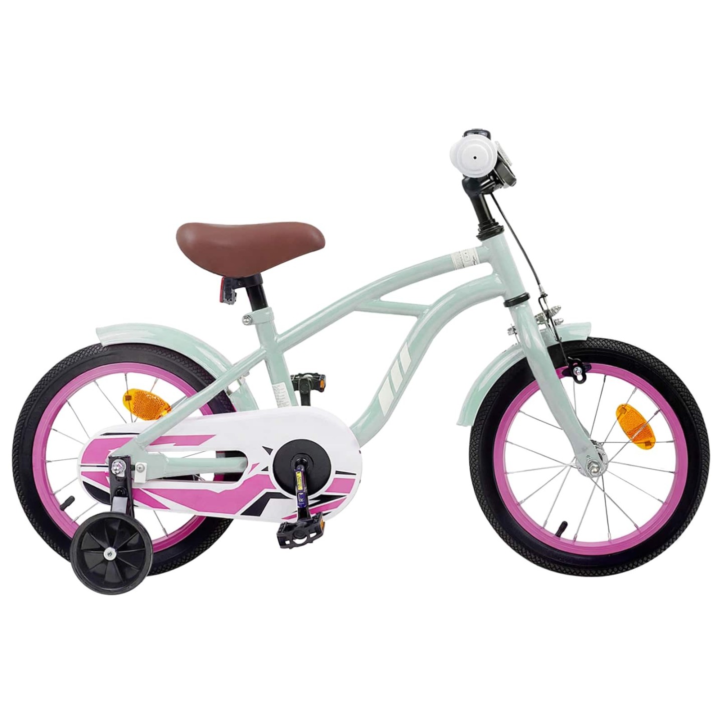 Vélo pour Enfants 14 Pouces pour les 3-5 ans Vert clair