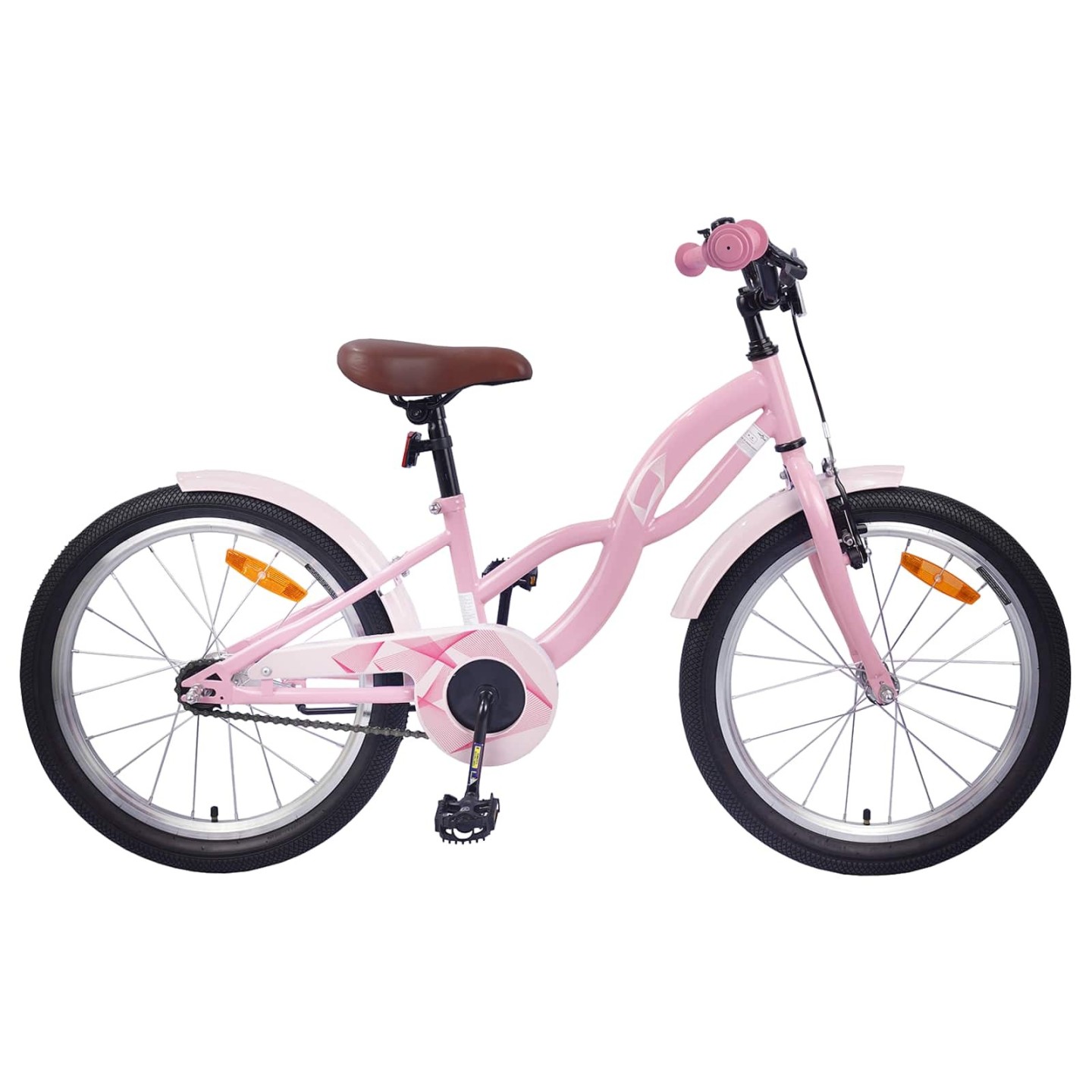 Vélo pour Enfants 18 Pouces for 5-7 Years Old Rose clair