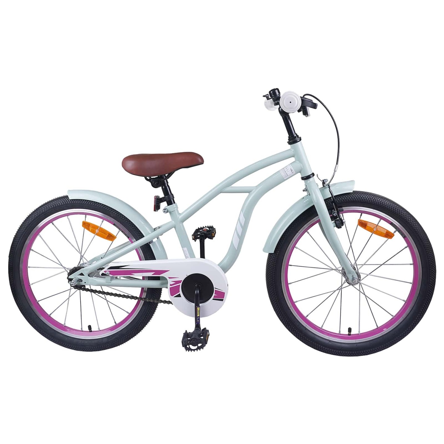 Vélo pour enfants 18 Pouces pour les 5-7 ans Vert clair