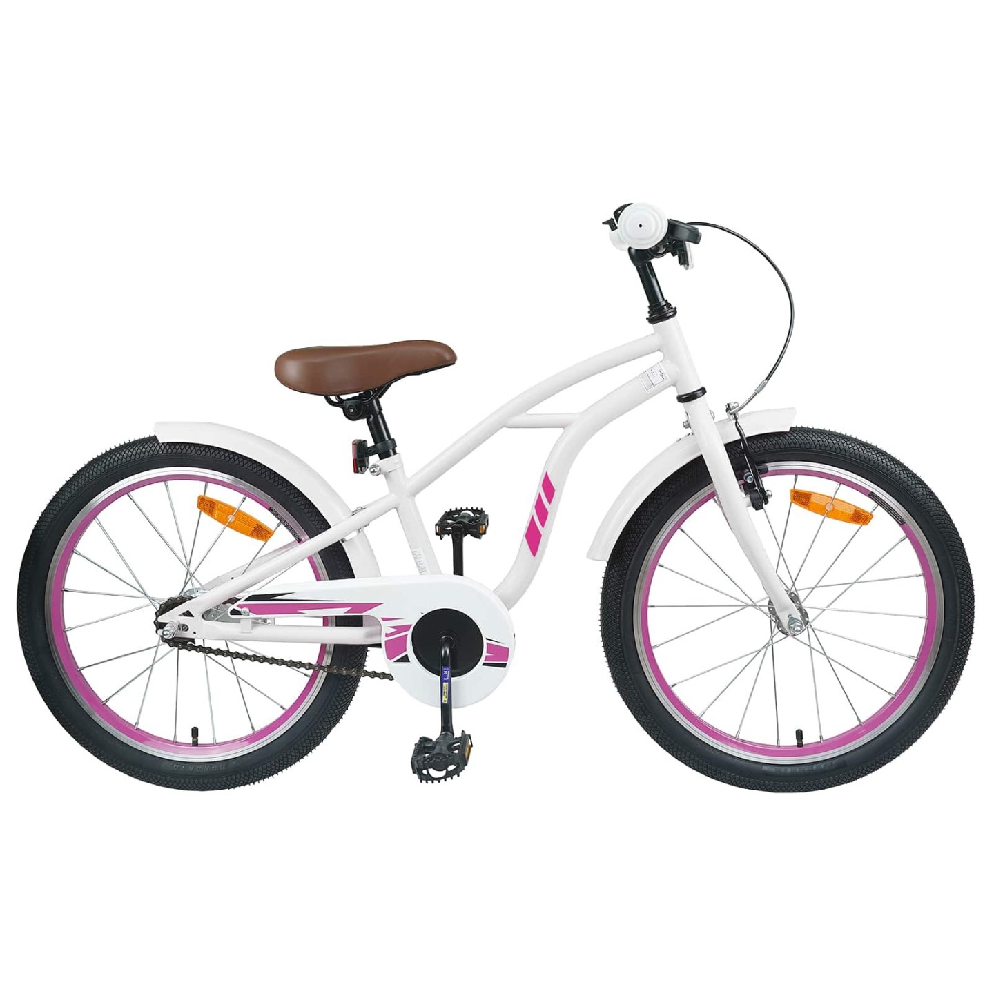 Vélo pour Enfants 18 Pouces pour les 5-7 ans Blanc