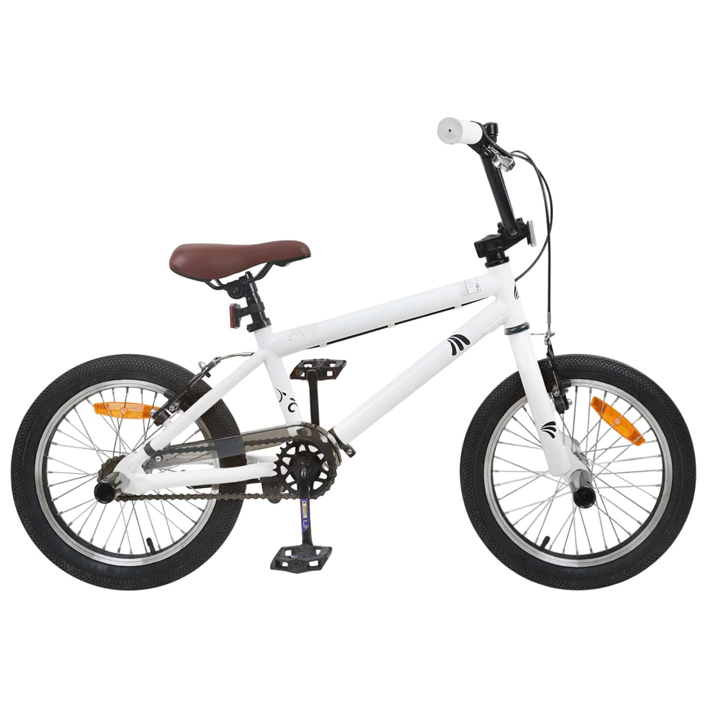 BMX 18 Pouces pour les enfants de 7 à 10 ans Blanc