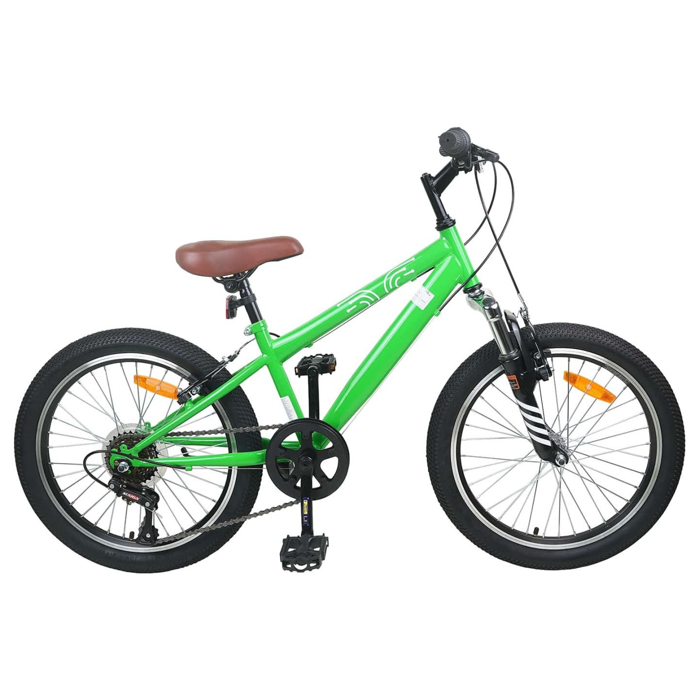Vélo de Montagne 24 Pouces 6-Vitesse pour les 8-12 ans Vert