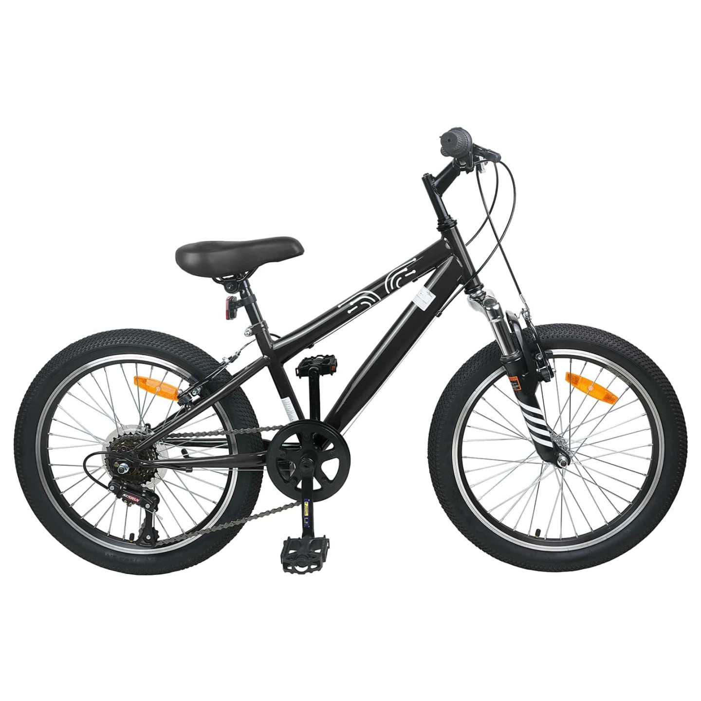 Vélo de Montagne 20 Pouces 6-Vitesse pour 5-8 ans Noir