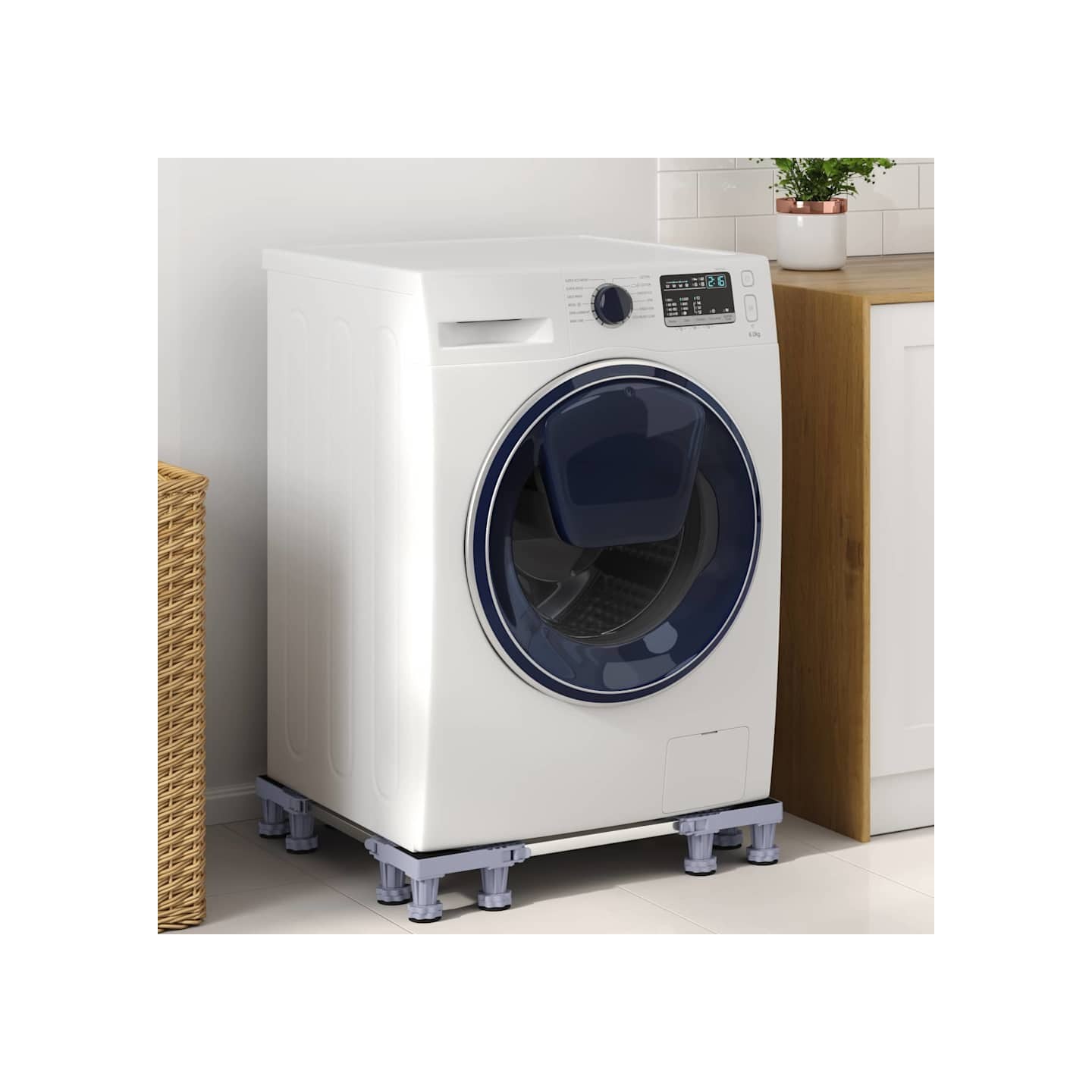 Socle pour machine à laver Gris 67 x 67 x 12 cm