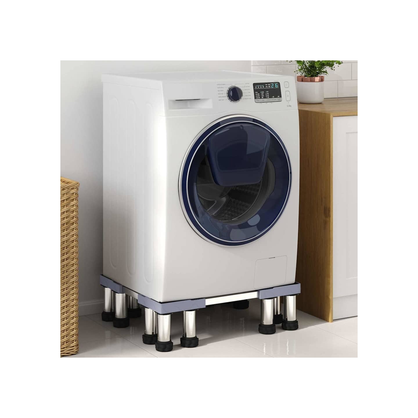Socle pour machine à laver Gris 67 x 67 x 21,5 cm